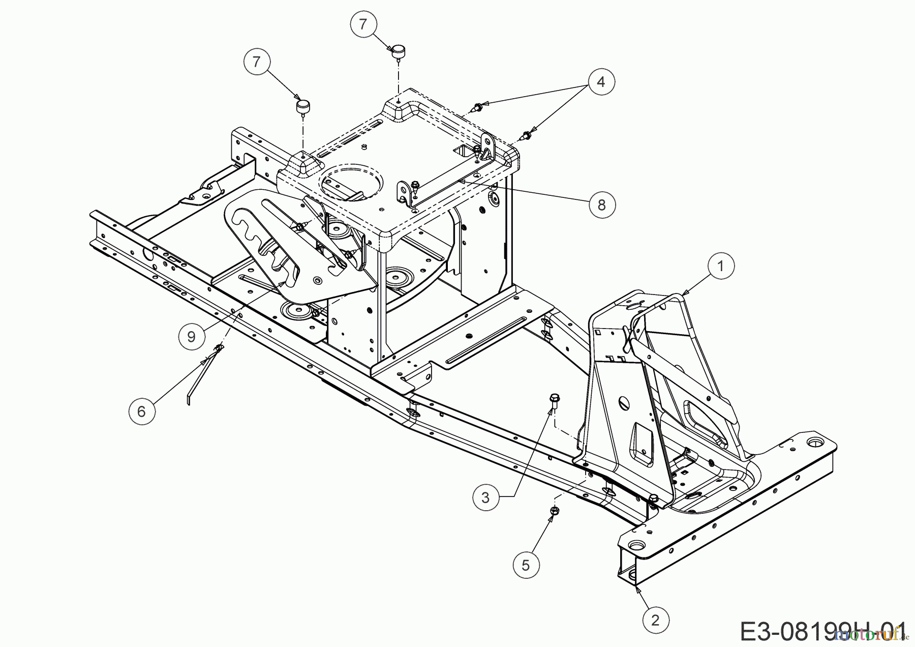  Wolf-Garten Lawn tractors Scooter 13C326SC650  (2020) Frame