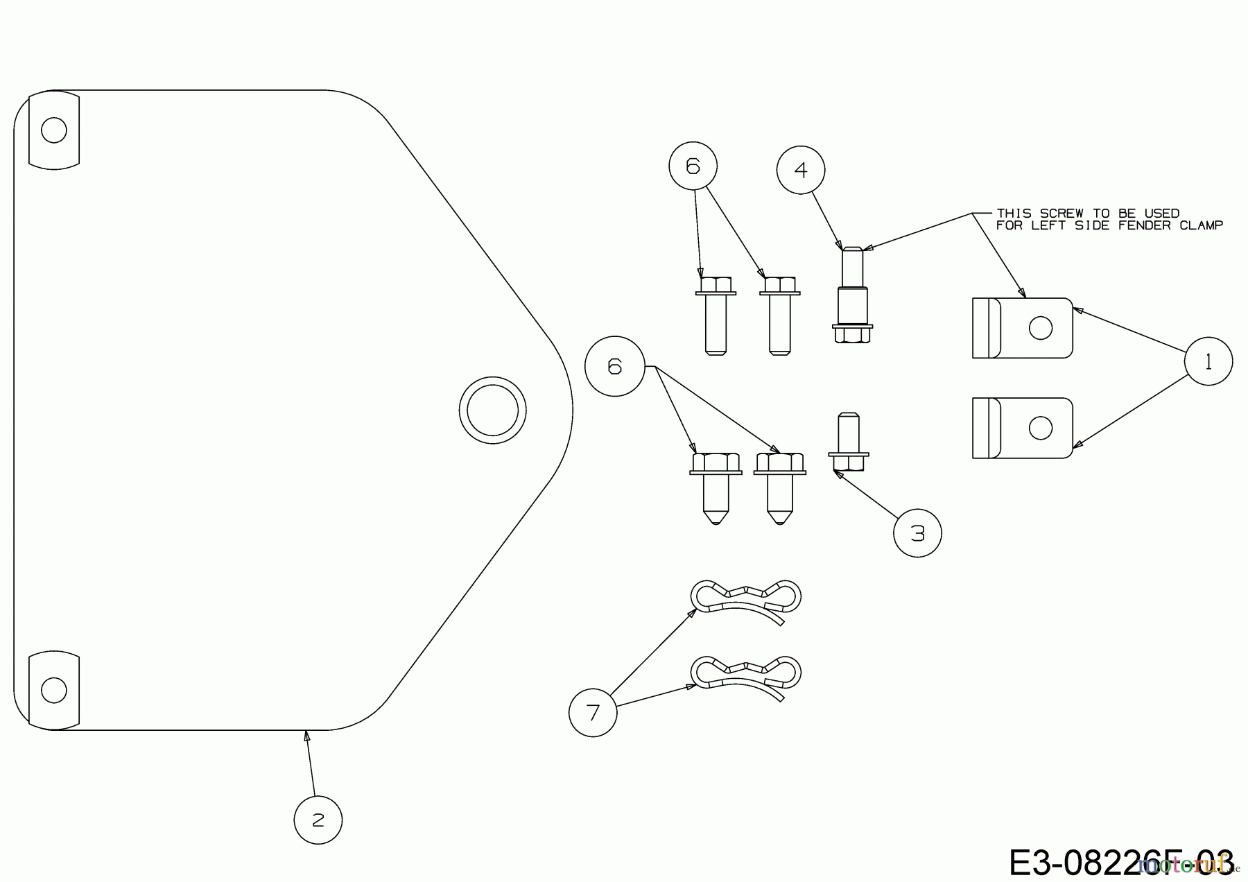  Wolf-Garten Lawn tractors Scooter Pro Hydro 13A221HD650  (2018) Coupling, Screw set fender