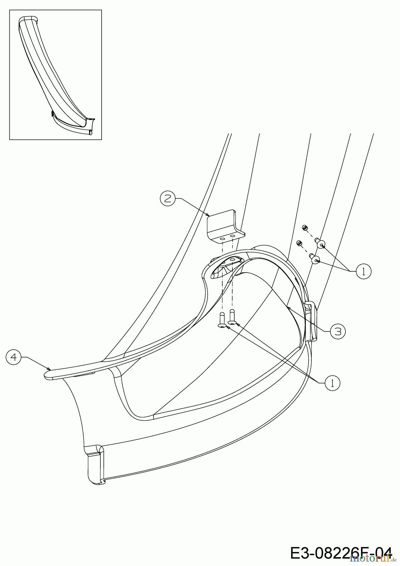  Wolf-Garten Lawn tractors Scooter Pro 13C226HD650  (2018) Discharge chute