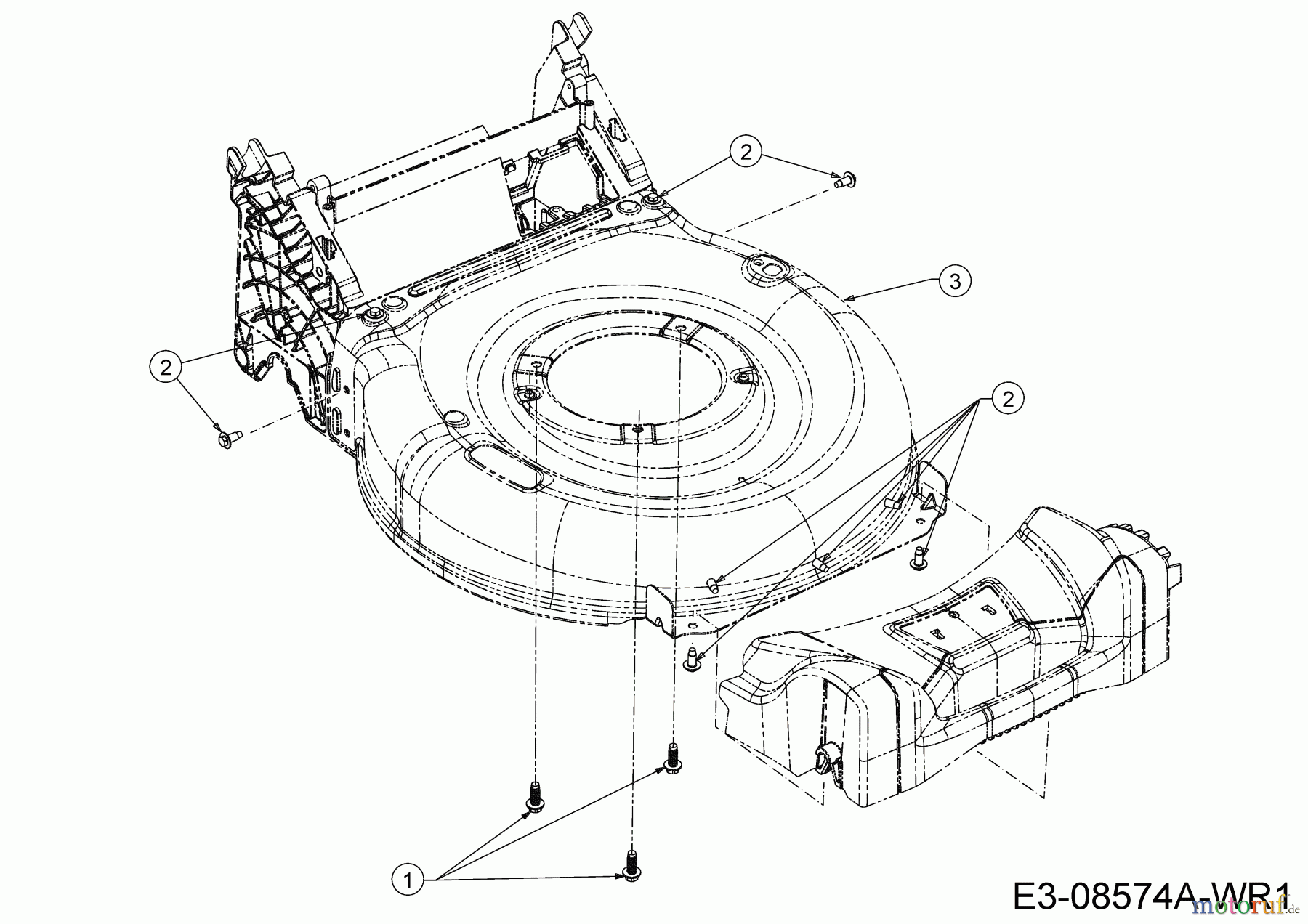  Wolf-Garten Petrol mower A 4200 11A-LOSC650 (2020) Deck housing