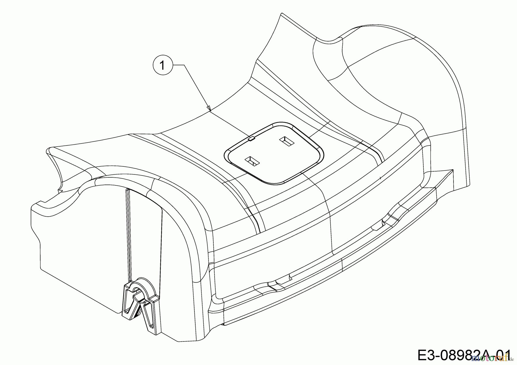  Wolf-Garten Petrol mower self propelled ST 4600 AHWES 12BETRS7650  (2020) Cover front axle