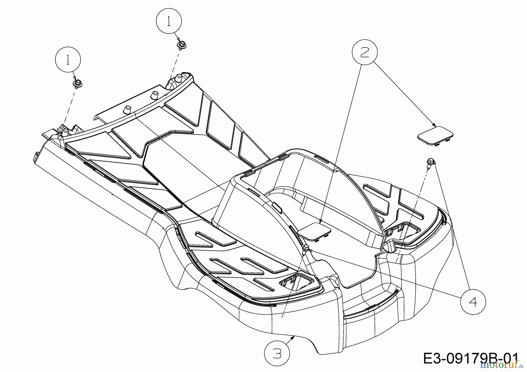  Wolf-Garten Lawn tractors Scooter Pro 13C226HD650  (2019) Foot plate