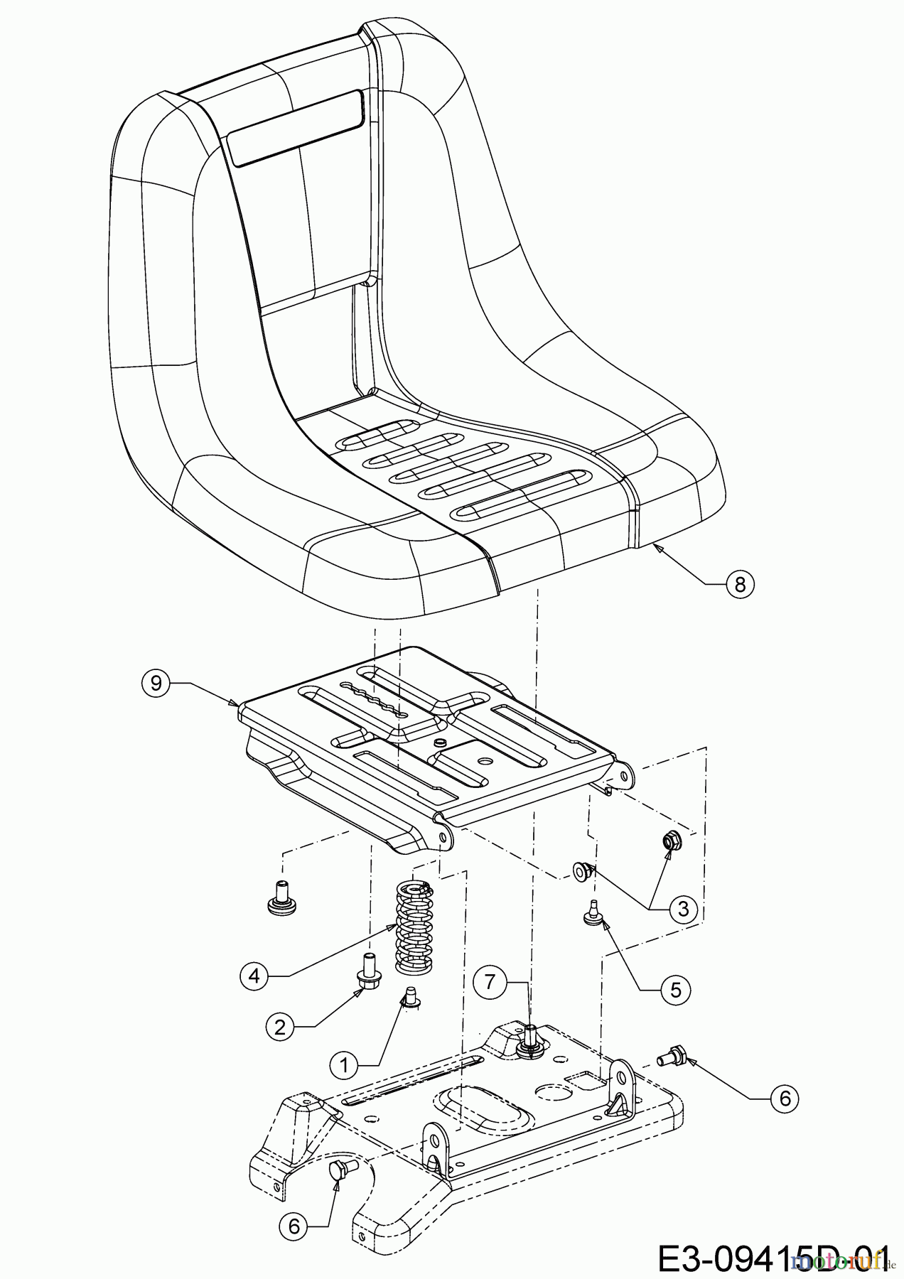  Wolf-Garten Lawn tractors Scooter Pro 13C226HD650  (2019) Seat