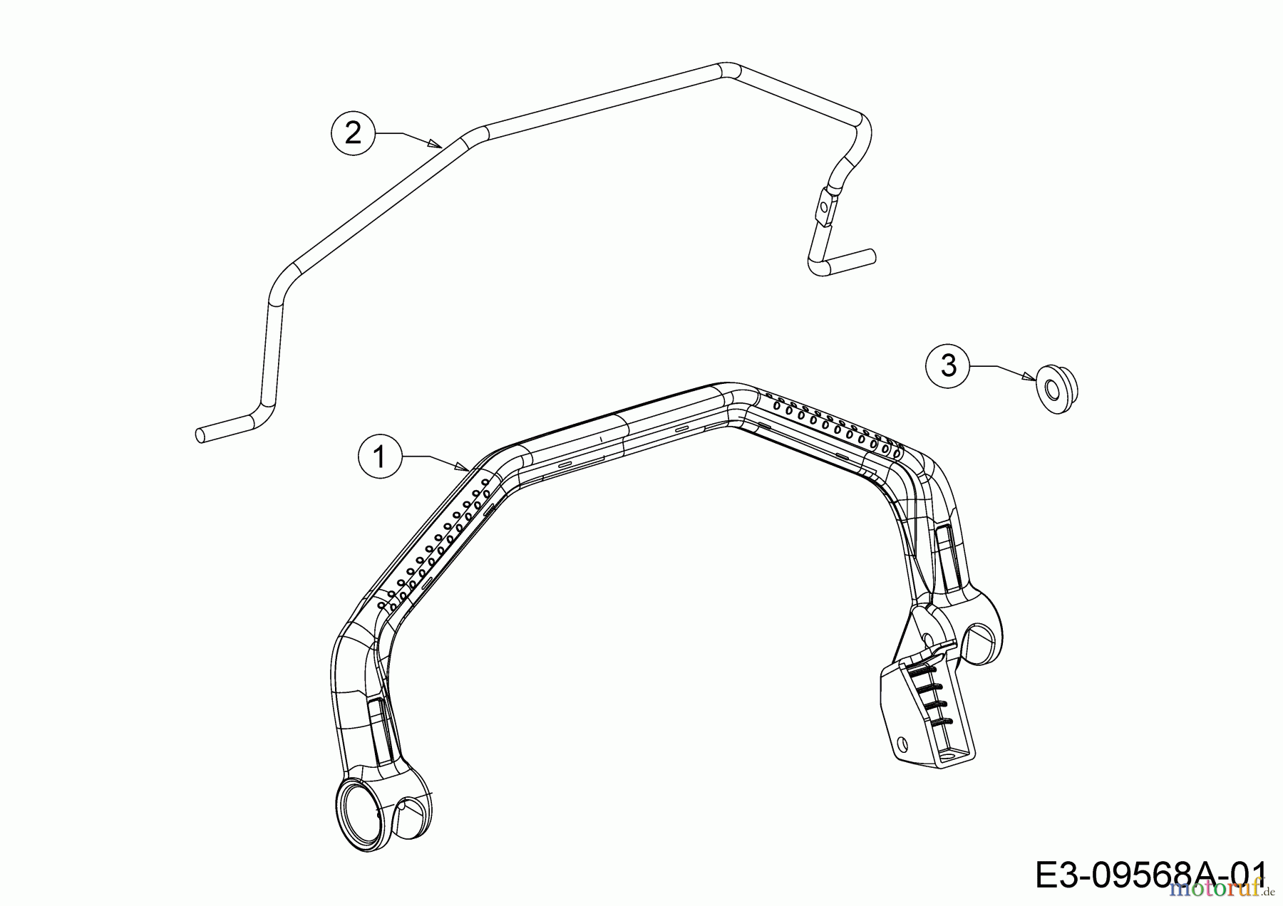  Wolf-Garten Petrol mower self propelled Expert 46 BA V HW 12ABTV5E650  (2016) Shift lever