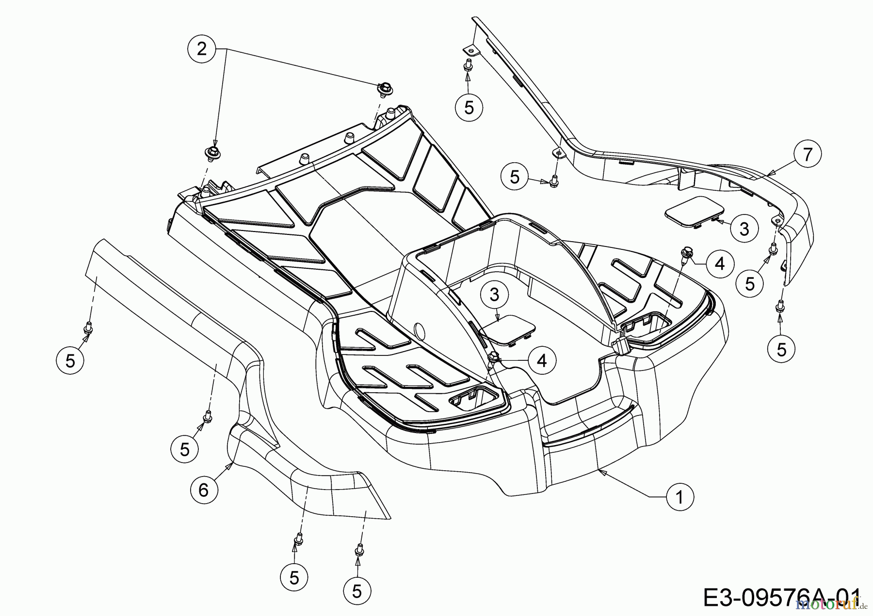  Wolf-Garten Lawn tractors Scooter Pro Hydro 13A221HD650  (2016) Foot plate