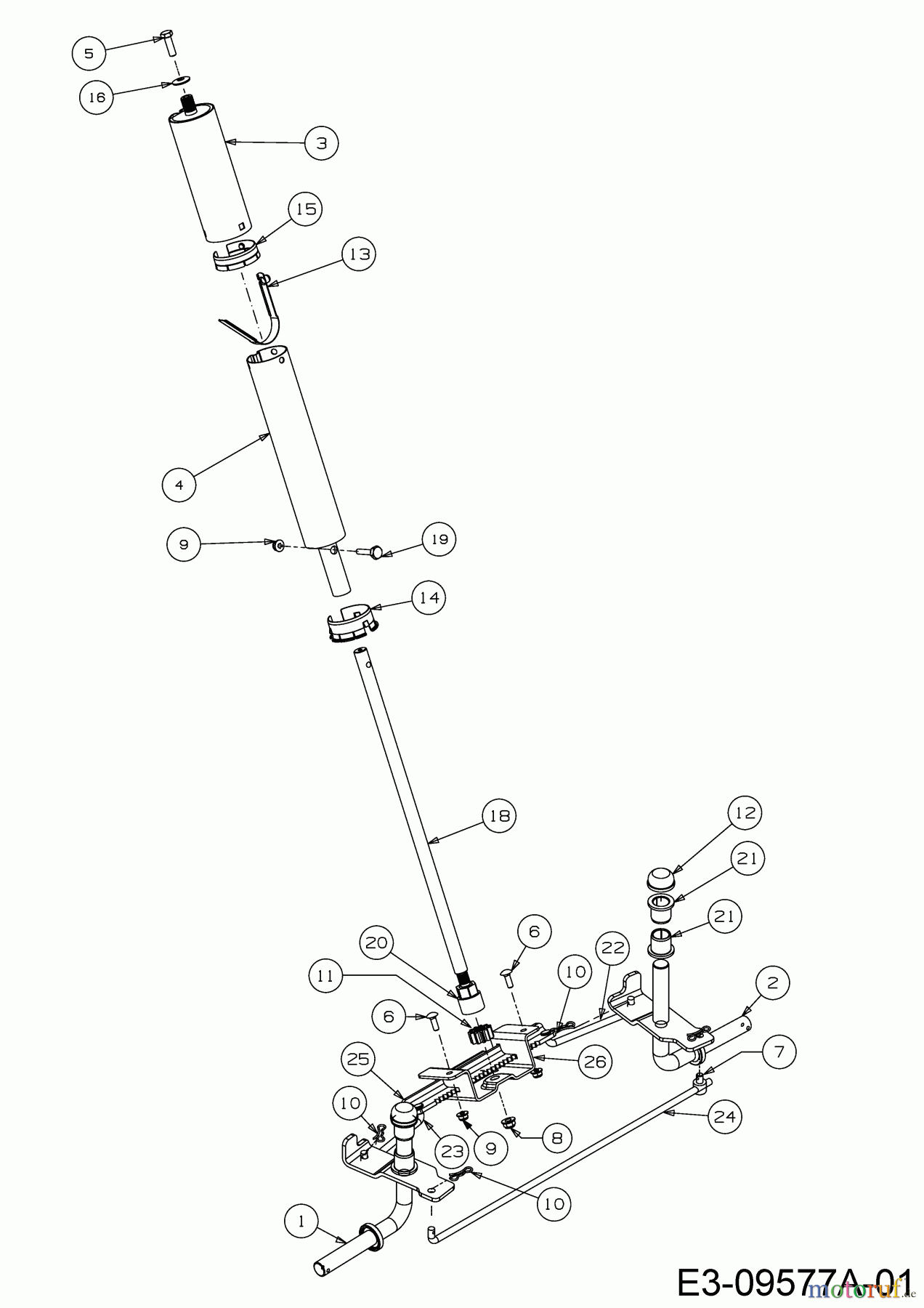  Wolf-Garten Lawn tractors Scooter Pro Hydro 13A221HD650  (2017) Steering