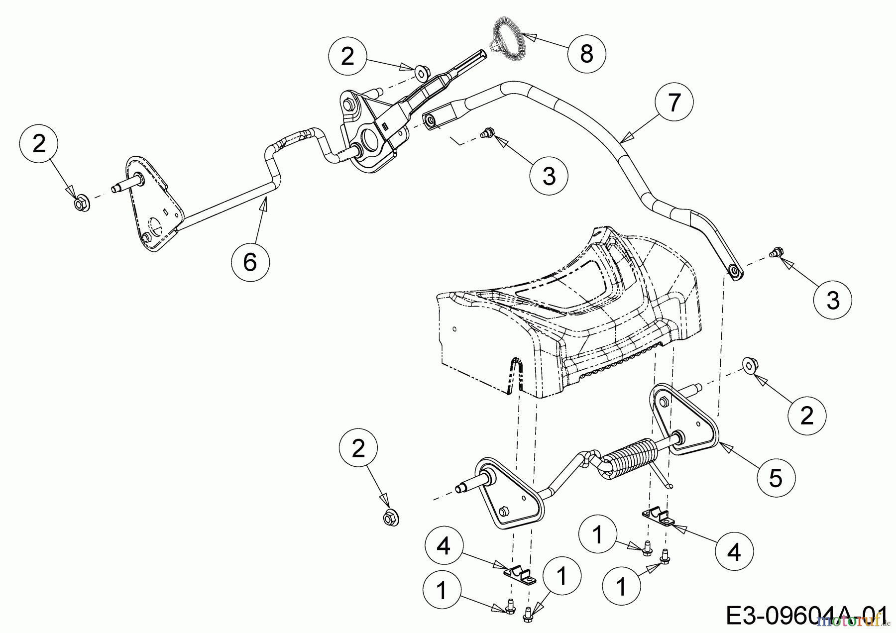  Wolf-Garten Petrol mower self propelled AT 420 AHHW 12B-LVCQ650  (2020) Axles, Height adjustment