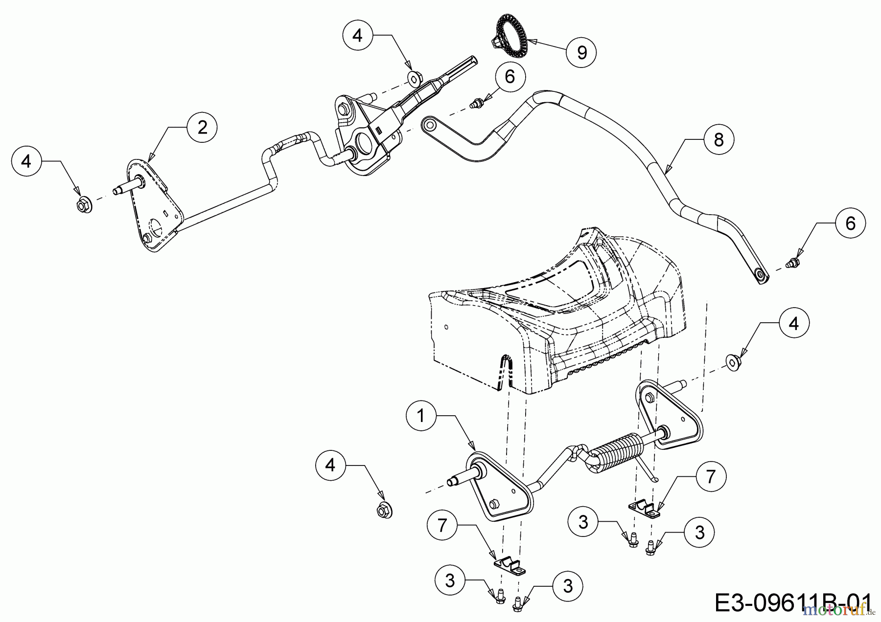  Wolf-Garten Petrol mower self propelled Expert 530 A 12C-PUKC650 (2020) Axles, Height adjustment