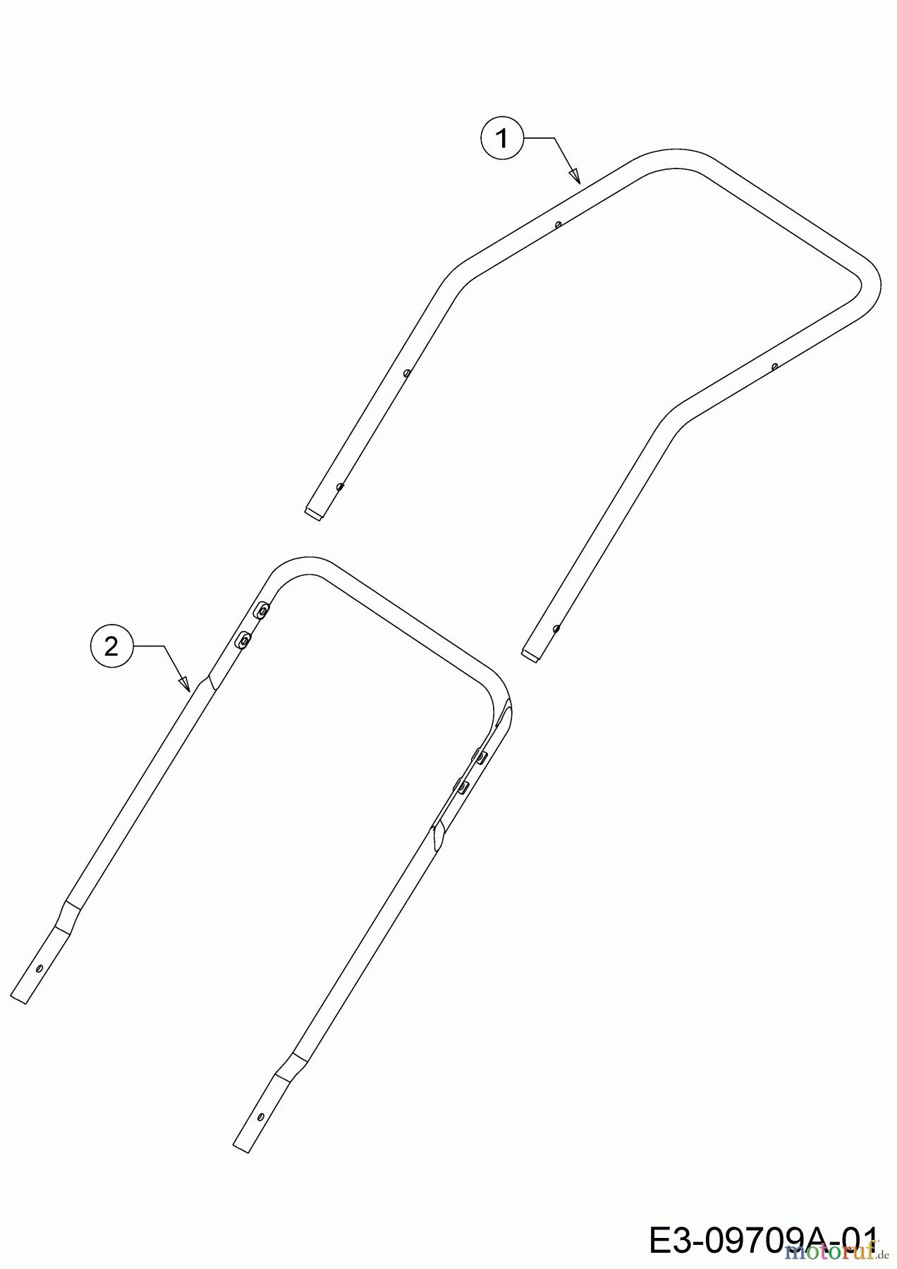  Wolf-Garten Electric mower self propelled Expert 40 EA 18CRH1K-650  (2017) Handle