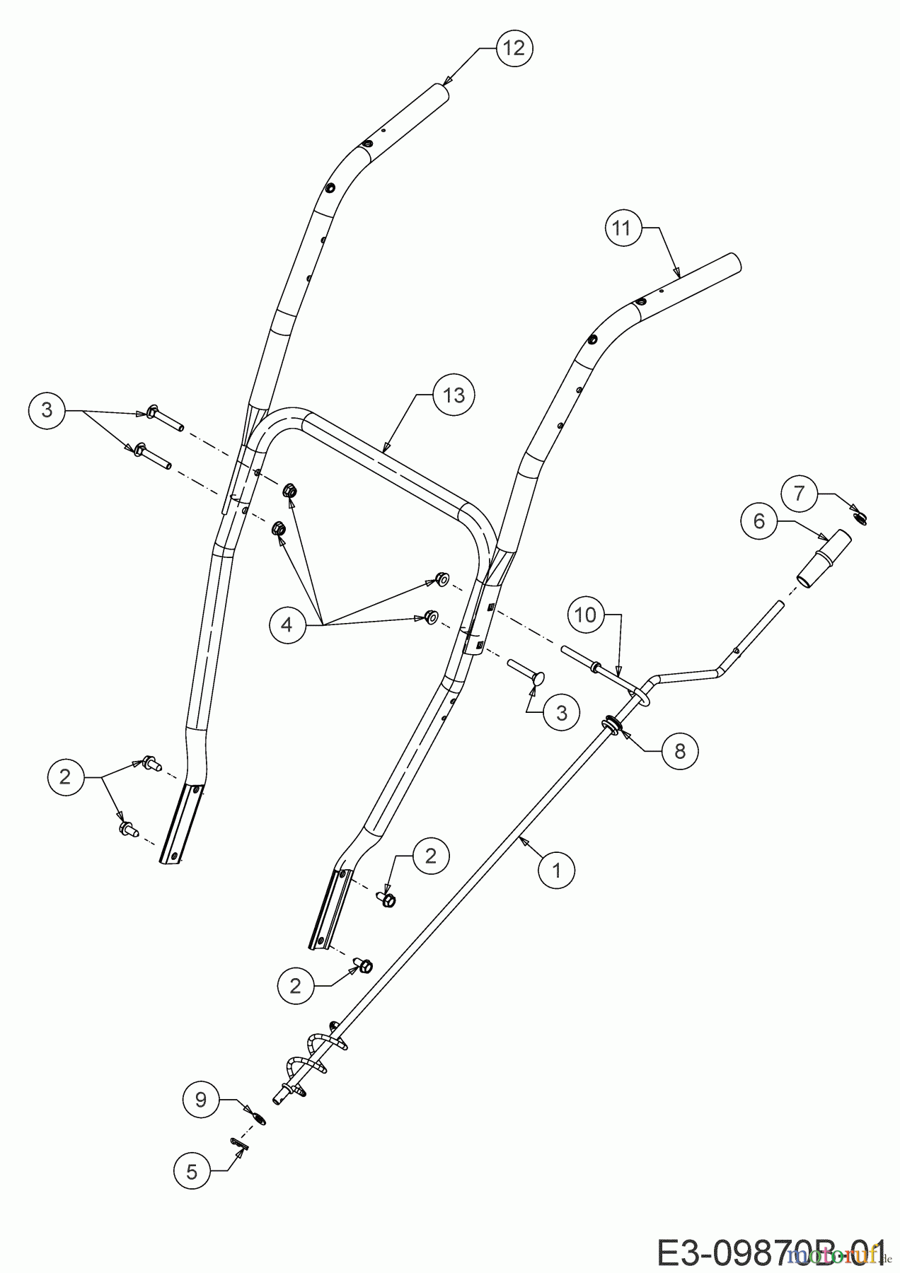  Wolf-Garten Snow throwers SF 61 E 31AW6BF2650  (2020) Handle, Crank