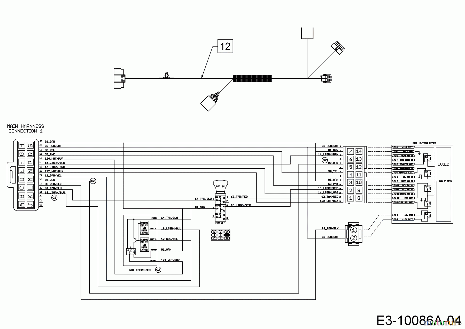  Wolf-Garten Lawn tractors 106.220 H 13AAA1VR650  (2017) Wiring diagram dashboard