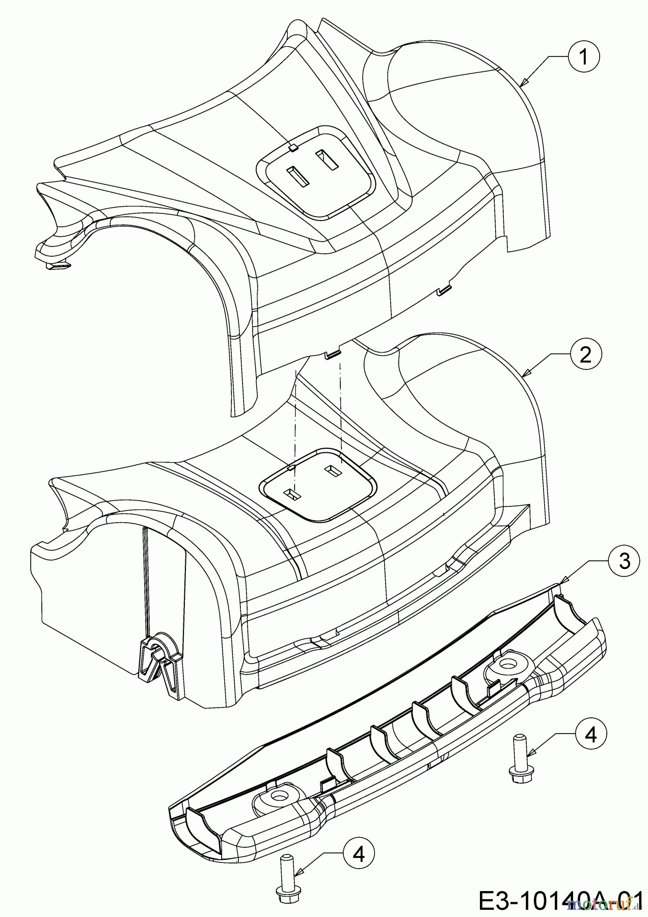  Wolf-Garten Petrol mower self propelled Expert 460 A 12C-TUKC650  (2017) Cover front axle