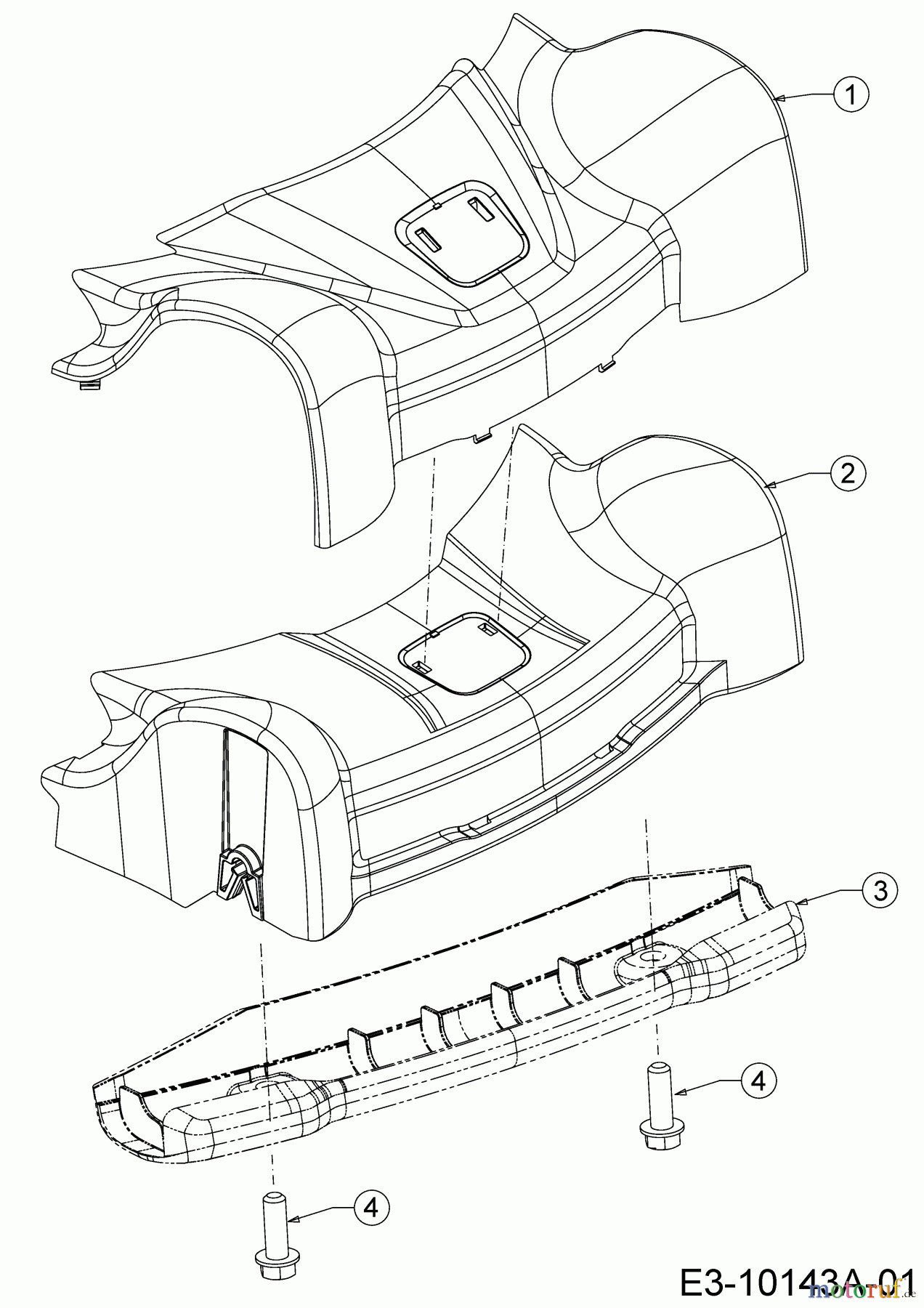  Wolf-Garten Petrol mower self propelled Expert 530 A 12C-PUKC650  (2018) Cover front axle