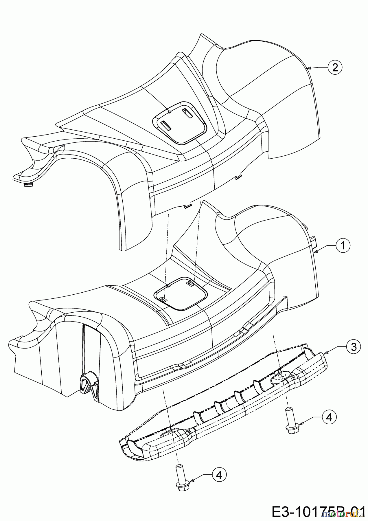  Wolf-Garten Petrol mower self propelled A 5300 A 12A-POKC650 (2019) Cover front axle