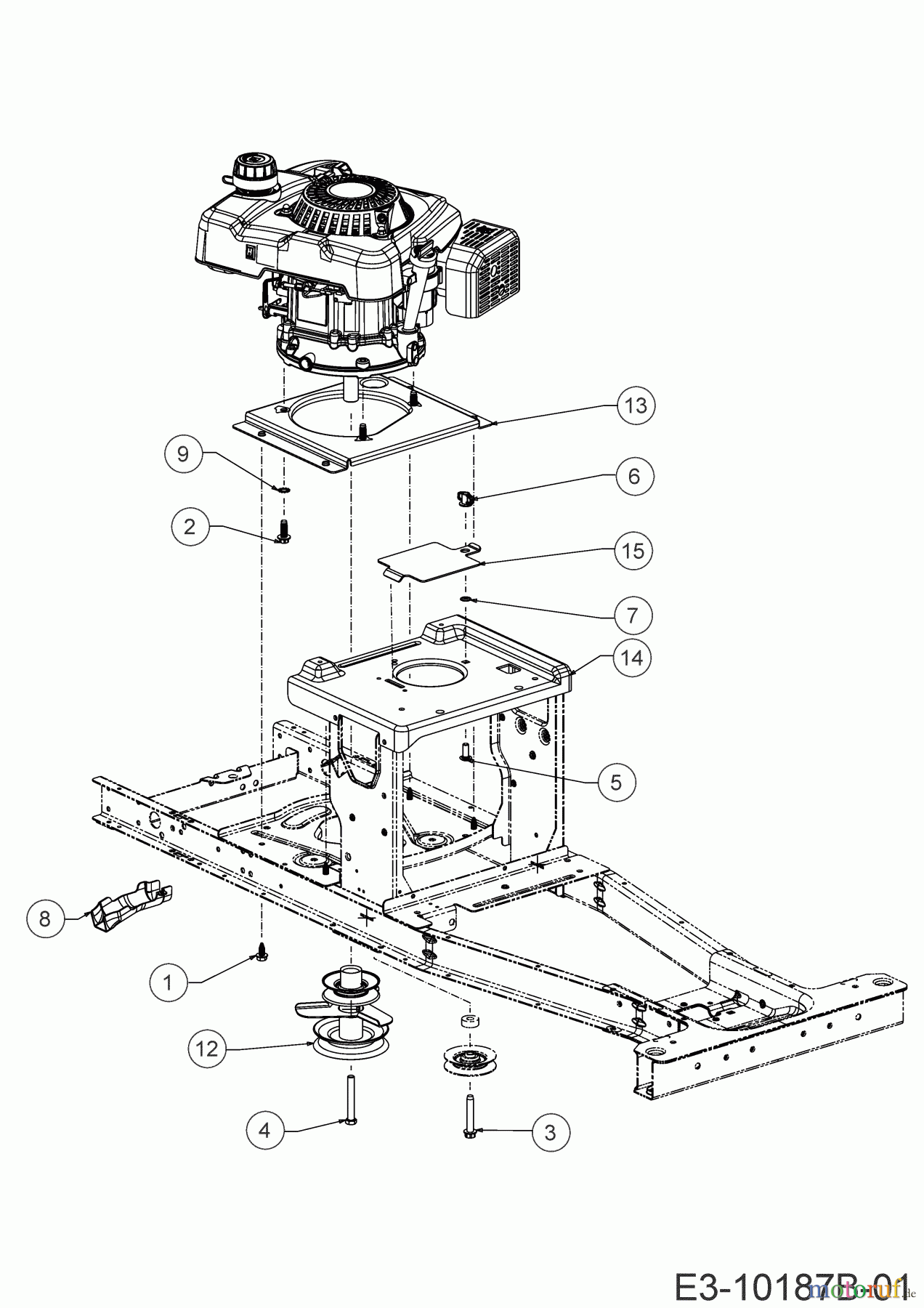  Wolf-Garten Lawn tractors Scooter 13AW26SC650  (2019) Engine pulley, Engine accessories