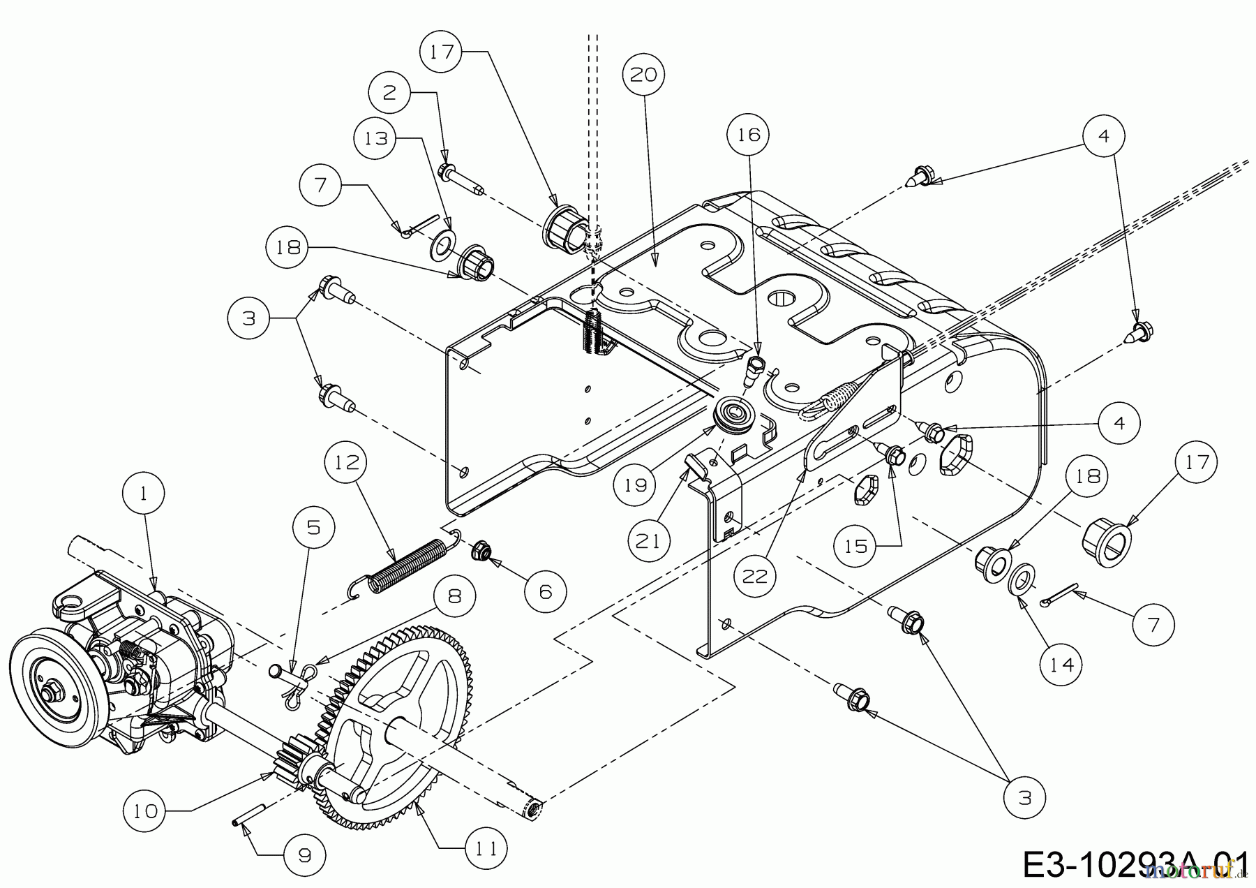  Wolf-Garten Snow throwers SF 56 31A-3AAD650  (2020) Gearbox