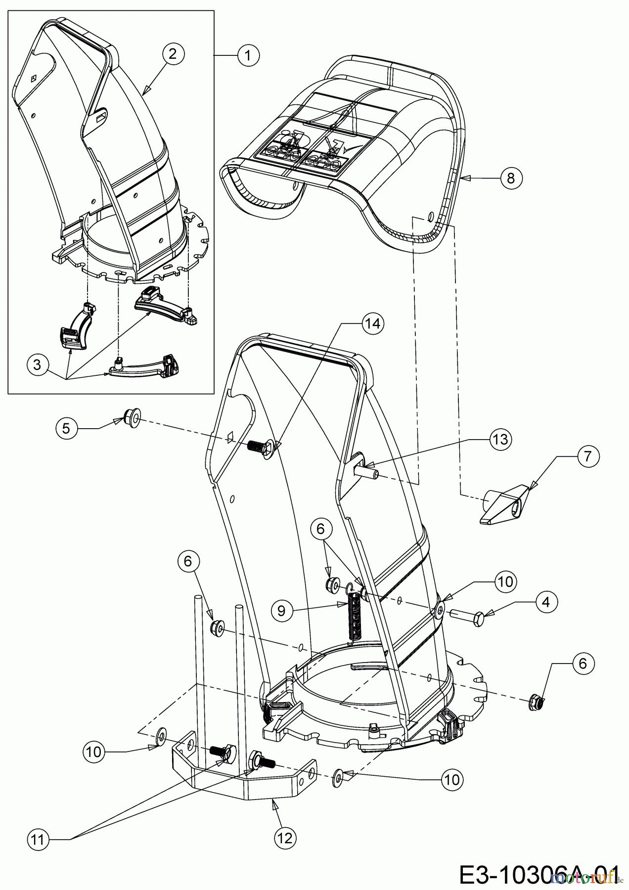  Wolf-Garten Snow throwers SF 61 E 31AW6BF2650  (2020) Discharge chute