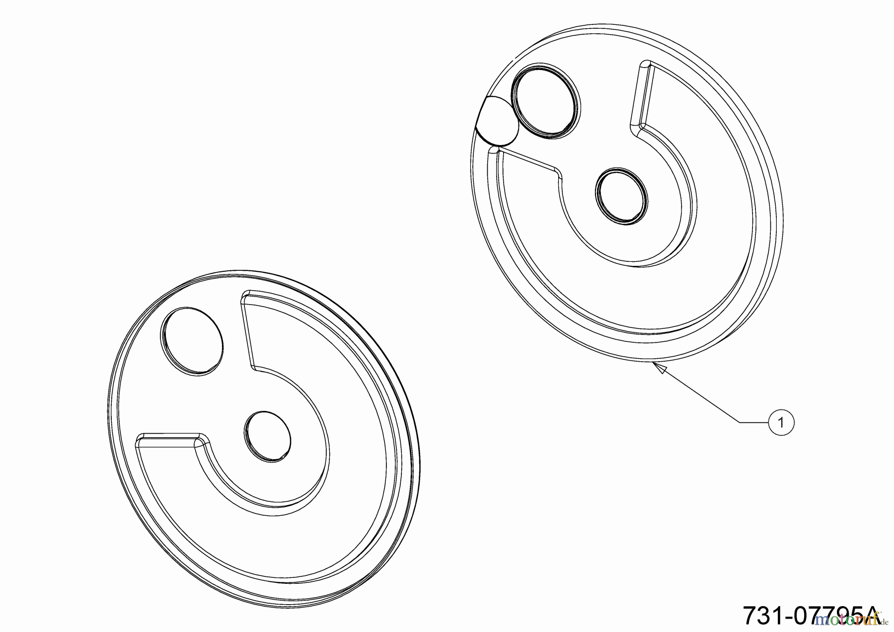  Wolf-Garten Petrol mower self propelled A 5300 A 12D-POKC650 (2023) Wheel dust cover