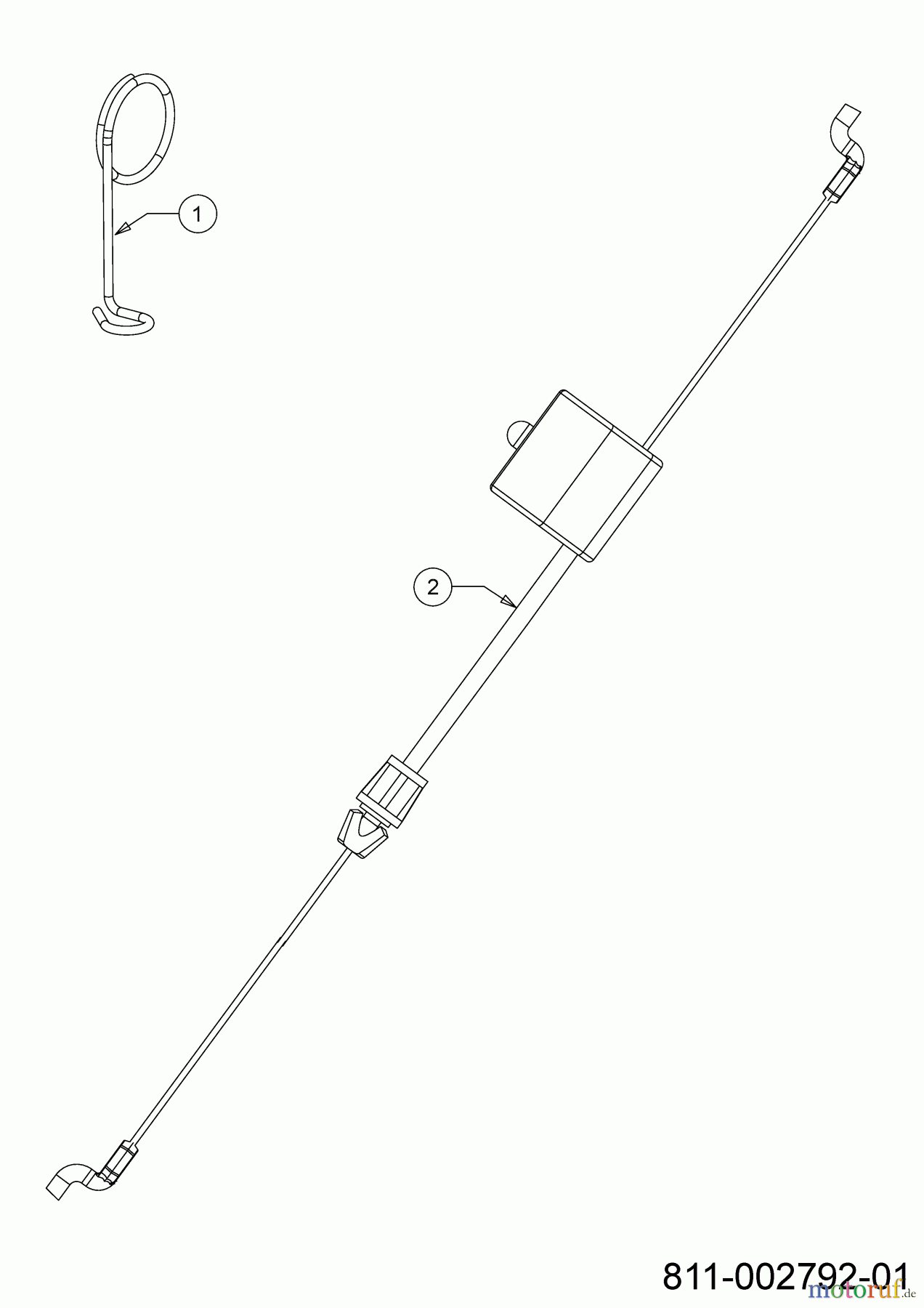  Wolf-Garten Petrol mower A 4600 11D-TOSC650 (2023) Control cable brake