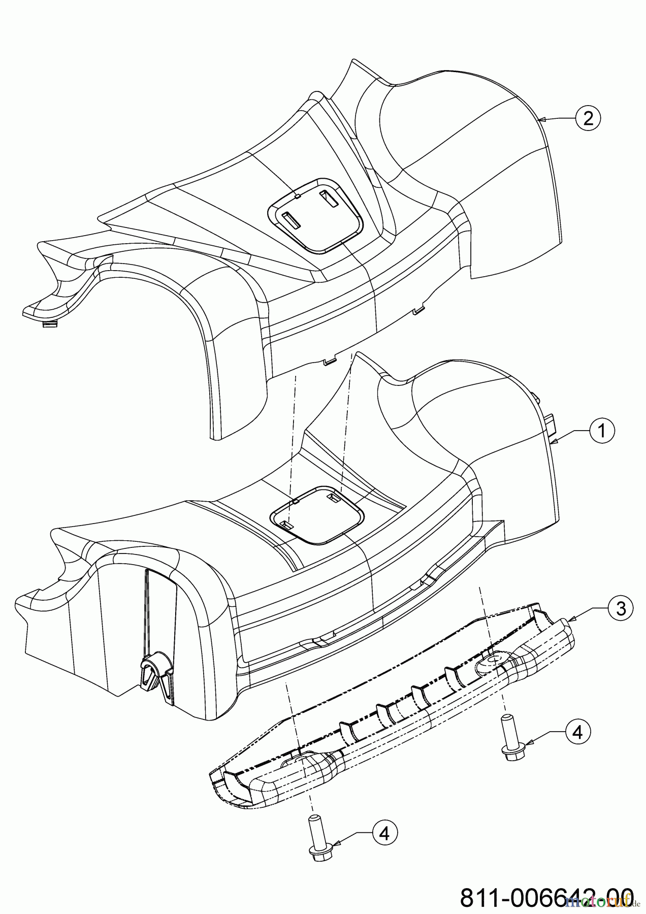  Wolf-Garten Petrol mower self propelled A 5300 A 12D-POKC650 (2023) Cover front axle