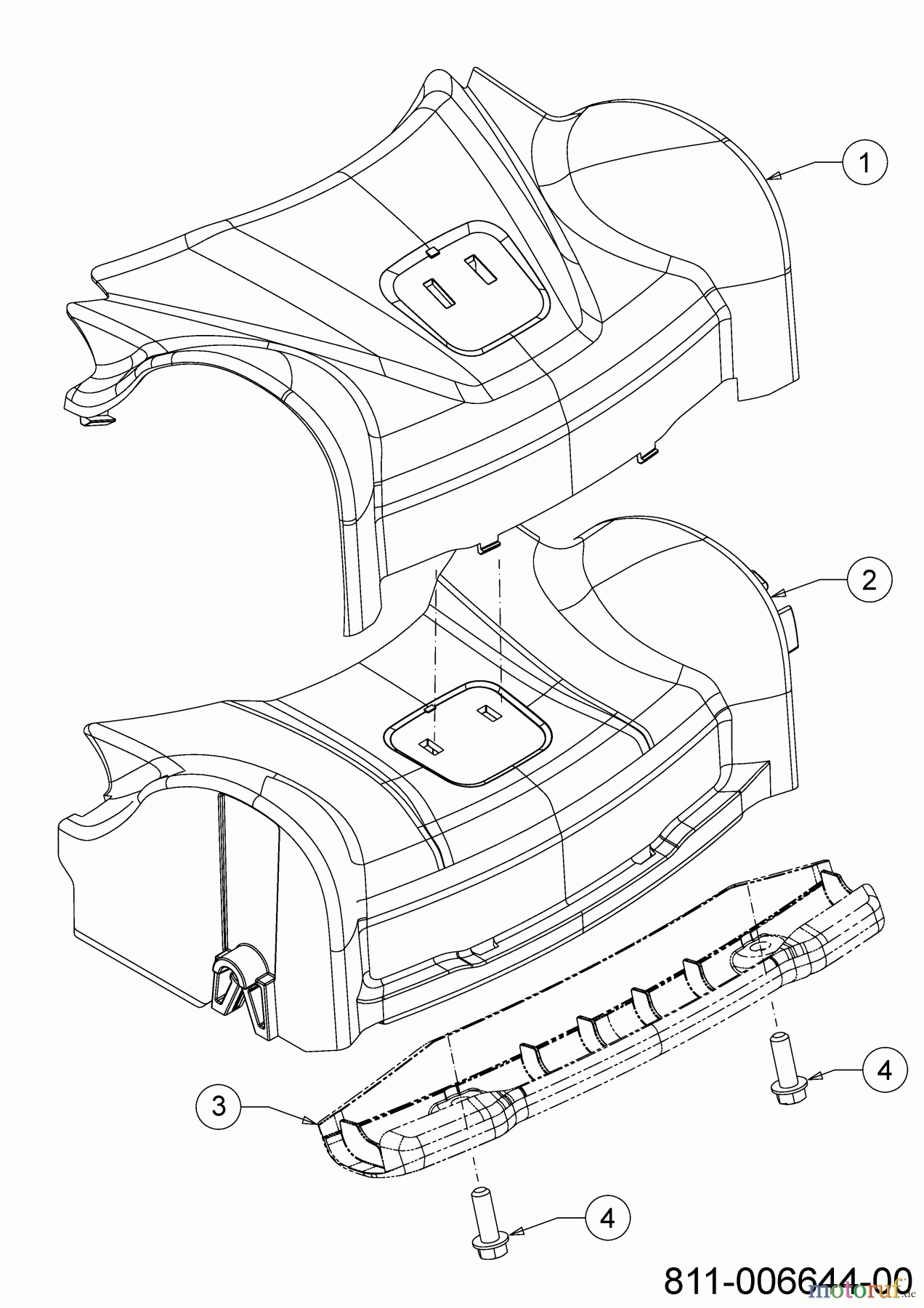  Wolf-Garten Petrol mower A 4600 11D-TOSC650 (2023) Cover front axle