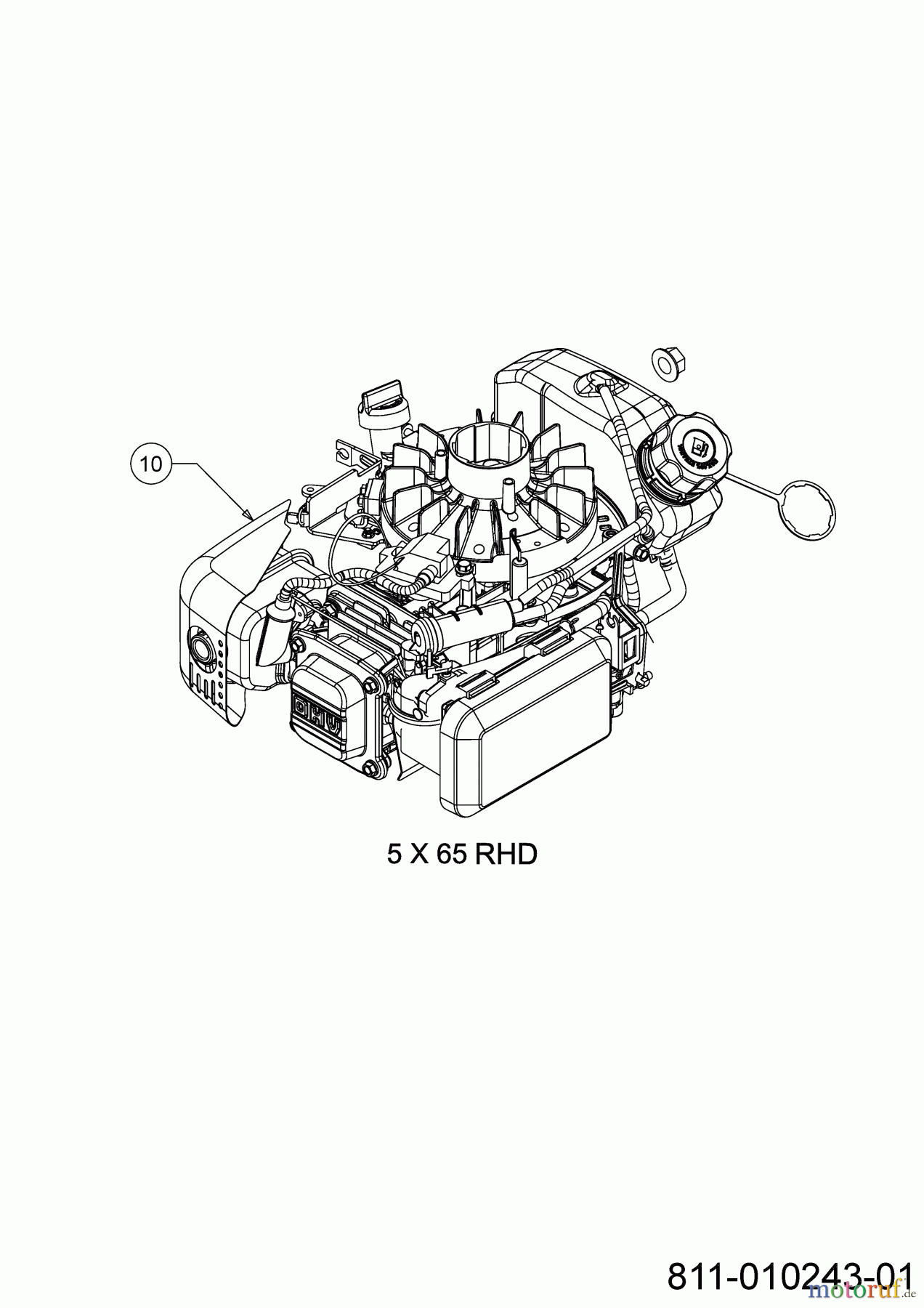  Wolf-Garten Petrol mower self propelled A 5300 A 12C-POKC650 (2021) Engine