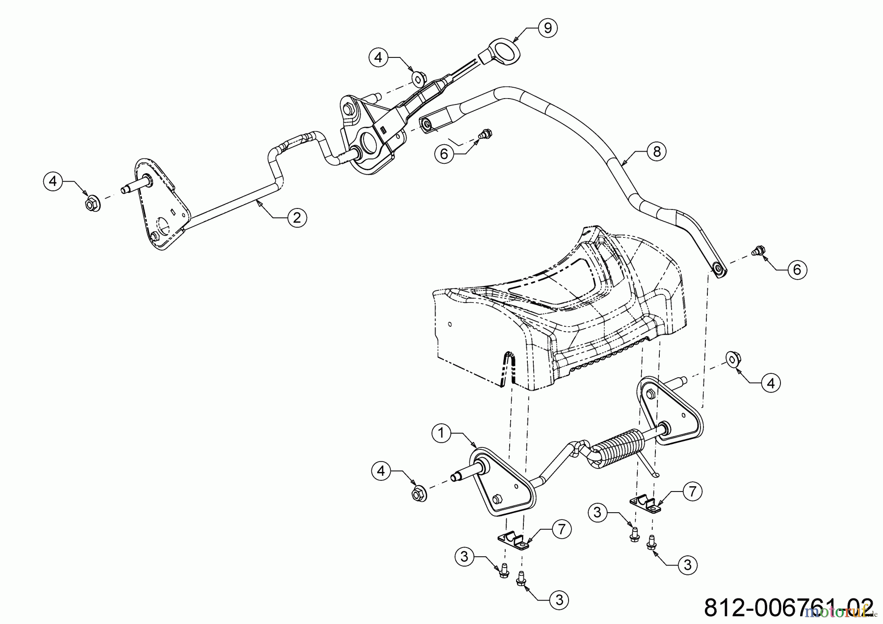  Wolf-Garten Petrol mower self propelled A 530 ASPHWIS 12AYPV8B650 (2023) Axles, Height adjustment