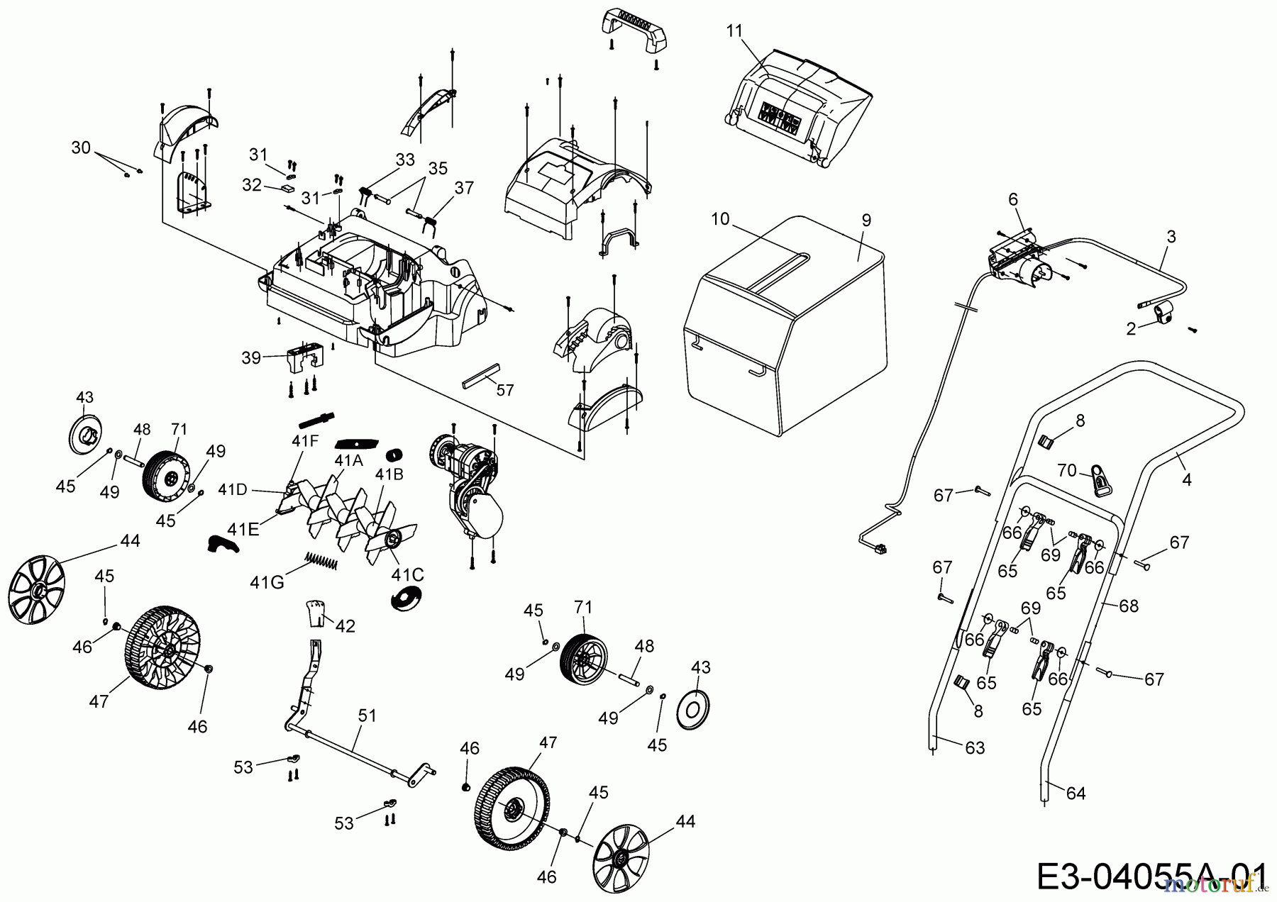  Wolf-Garten Electric verticutter VS 302 E 16BFDEKA650  (2021) Basic machine