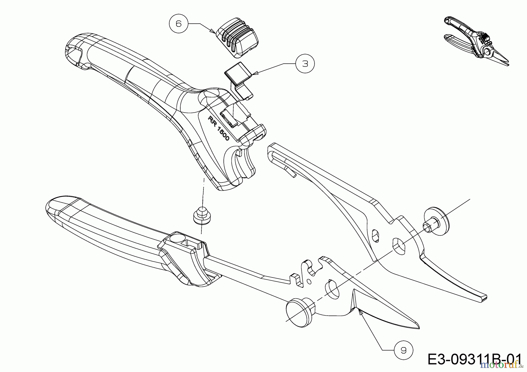  Wolf-Garten Secateurs RR 1500 73CFA001650 (2023) Basic machine