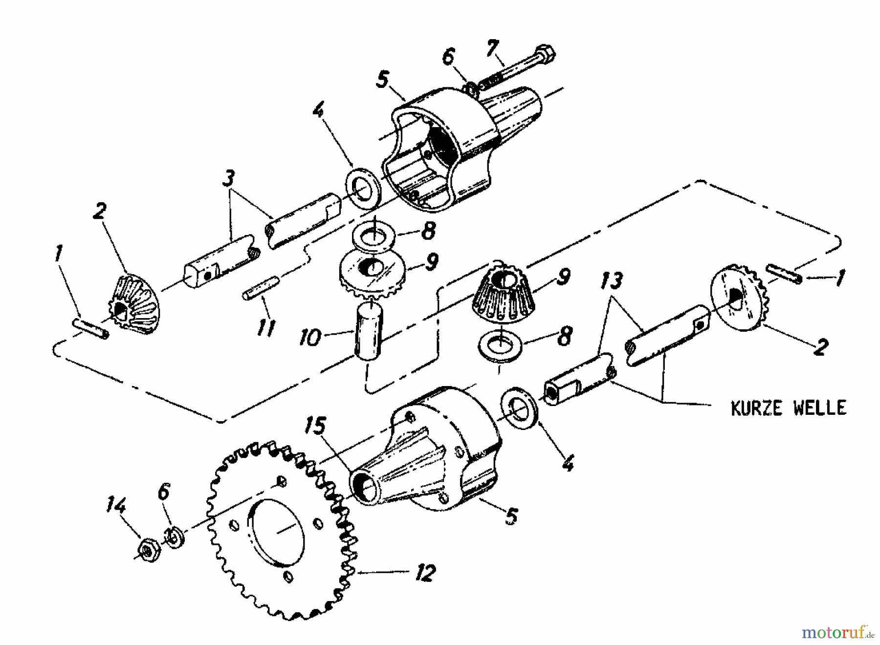  Columbia Lawn tractors RD 10/660 SL 135-5290  (1985) Differential