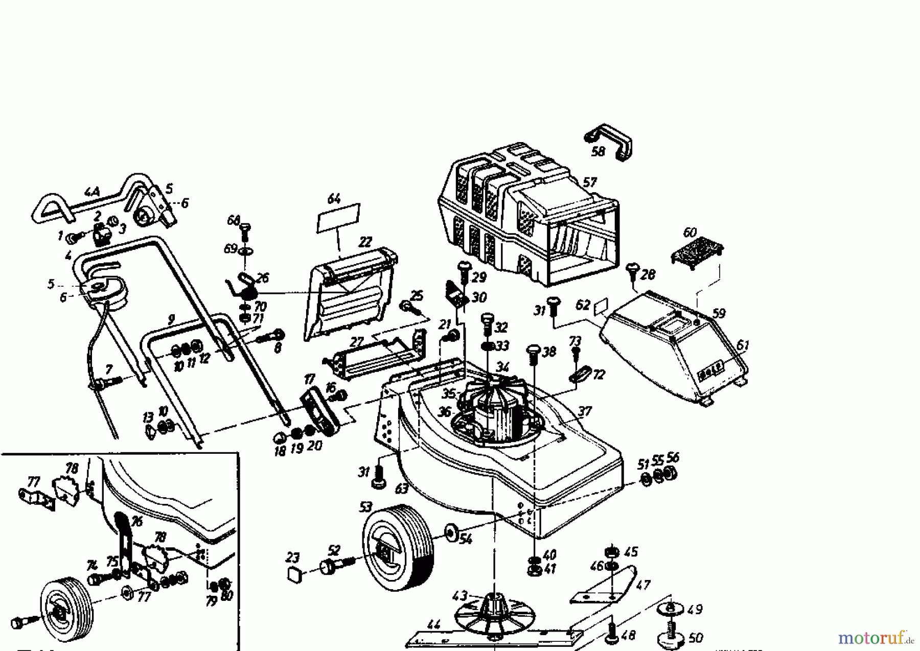  Golf Electric mower HE 02881.04  (1985) Basic machine