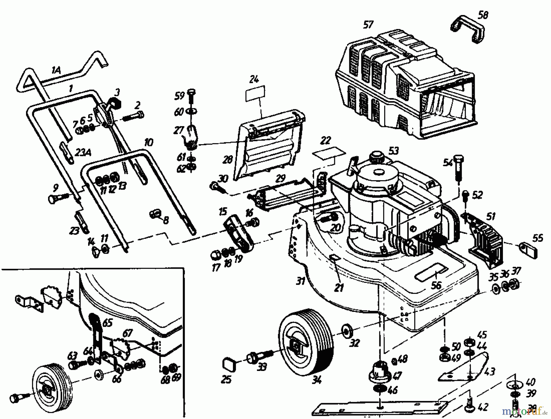  Golf Electric mower Golf HE 02881.04  (1985) Basic machine