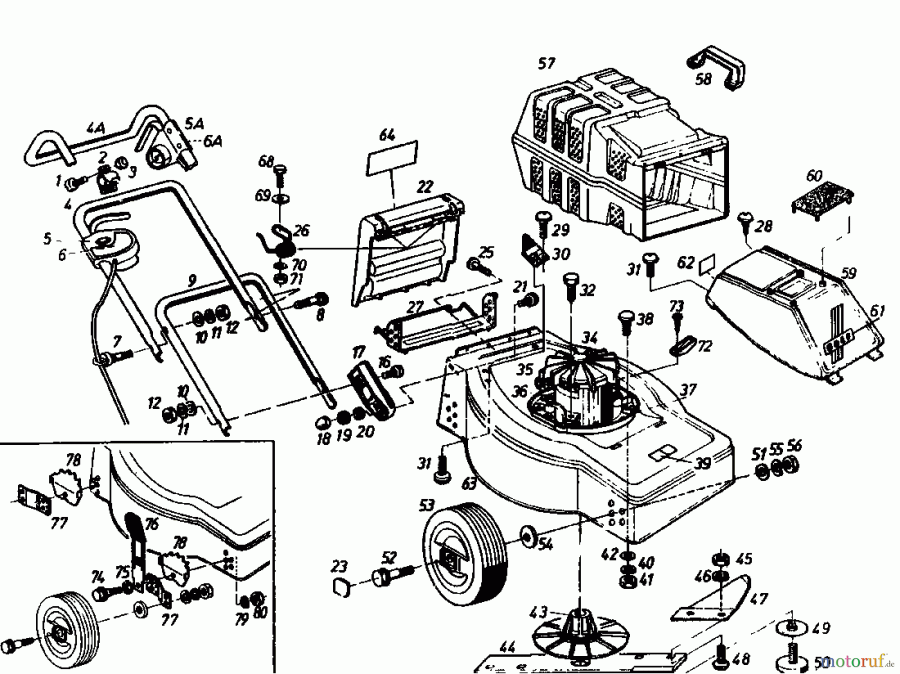  Golf Electric mower 245 EF 02881.02  (1986) Basic machine