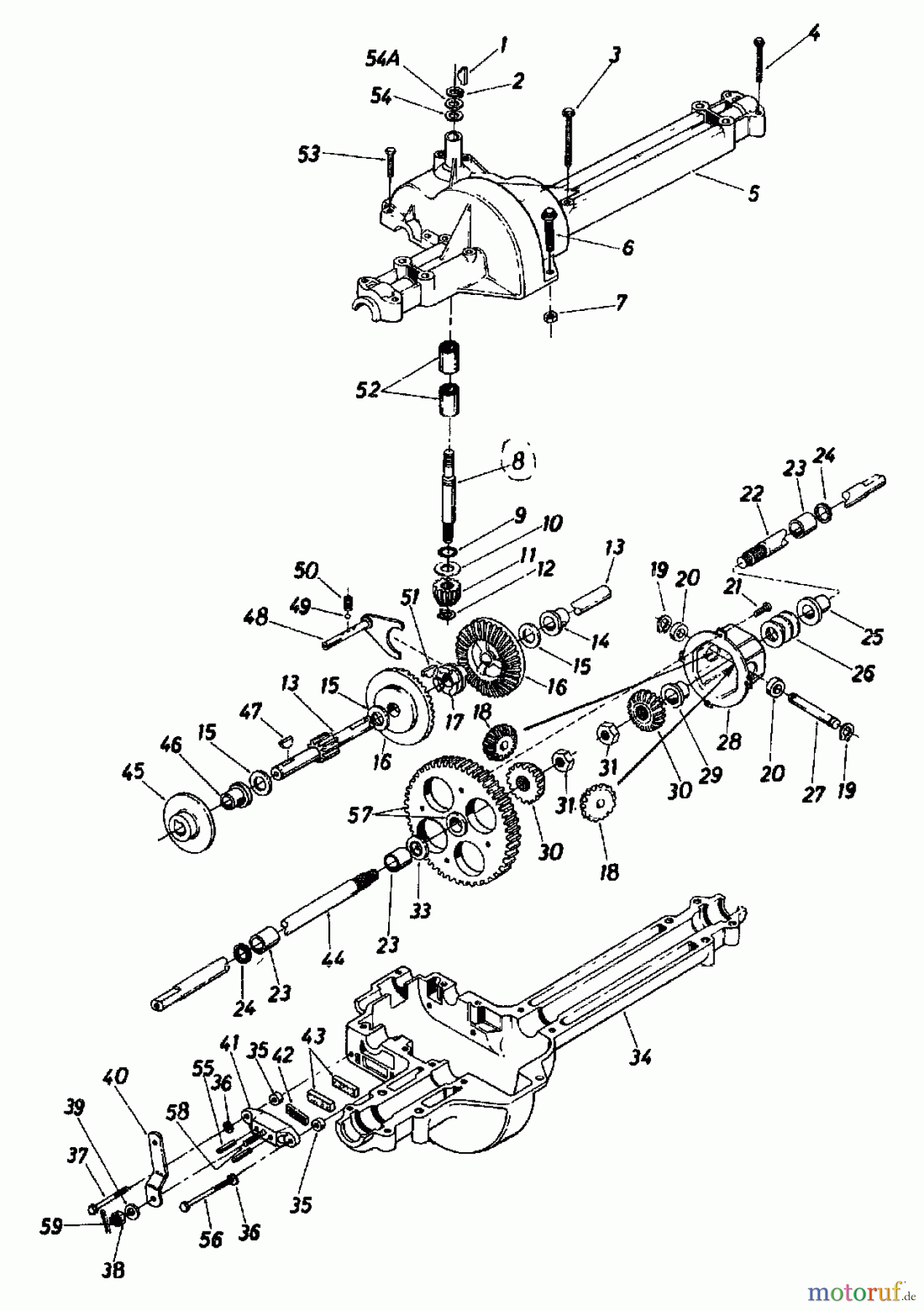  Columbia Lawn tractors 8/760 HA 138-5040  (1988) Gearbox