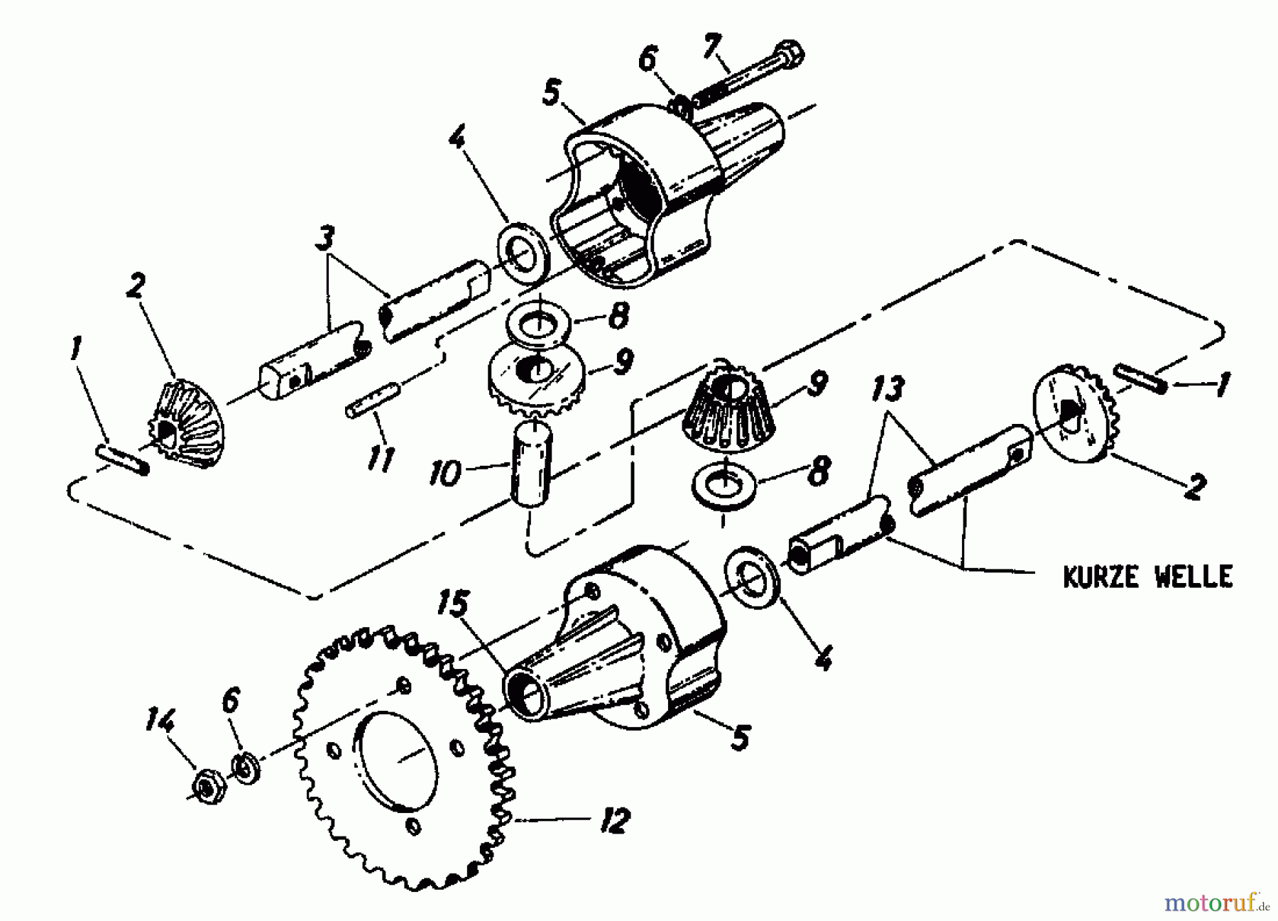  Columbia Lawn tractors RD 11/660 138-5240  (1988) Differential