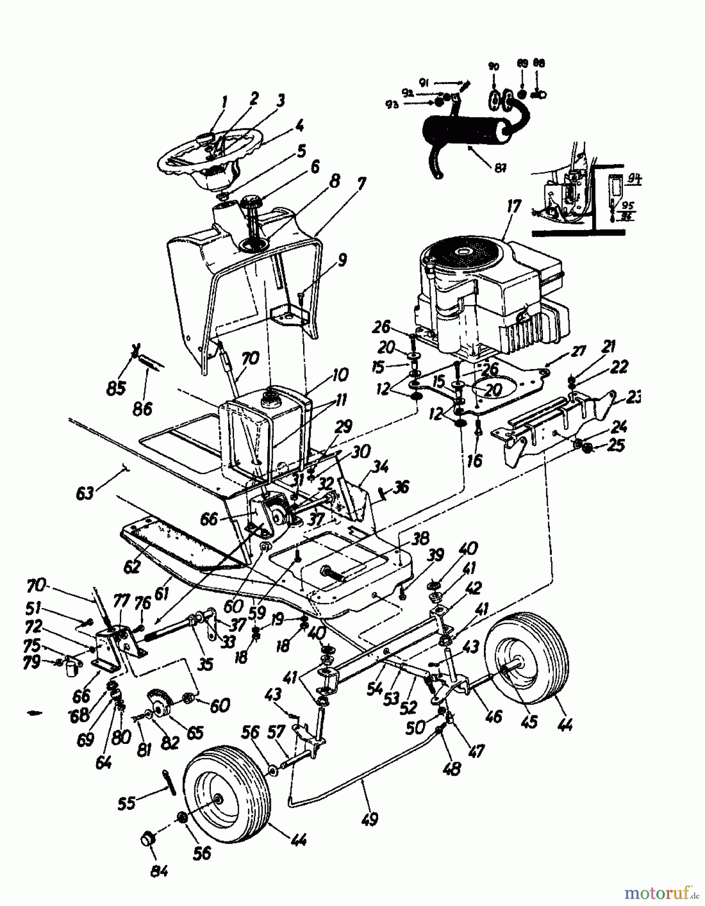  Columbia Lawn tractors RD 11/660 139-5240  (1989) Front axle