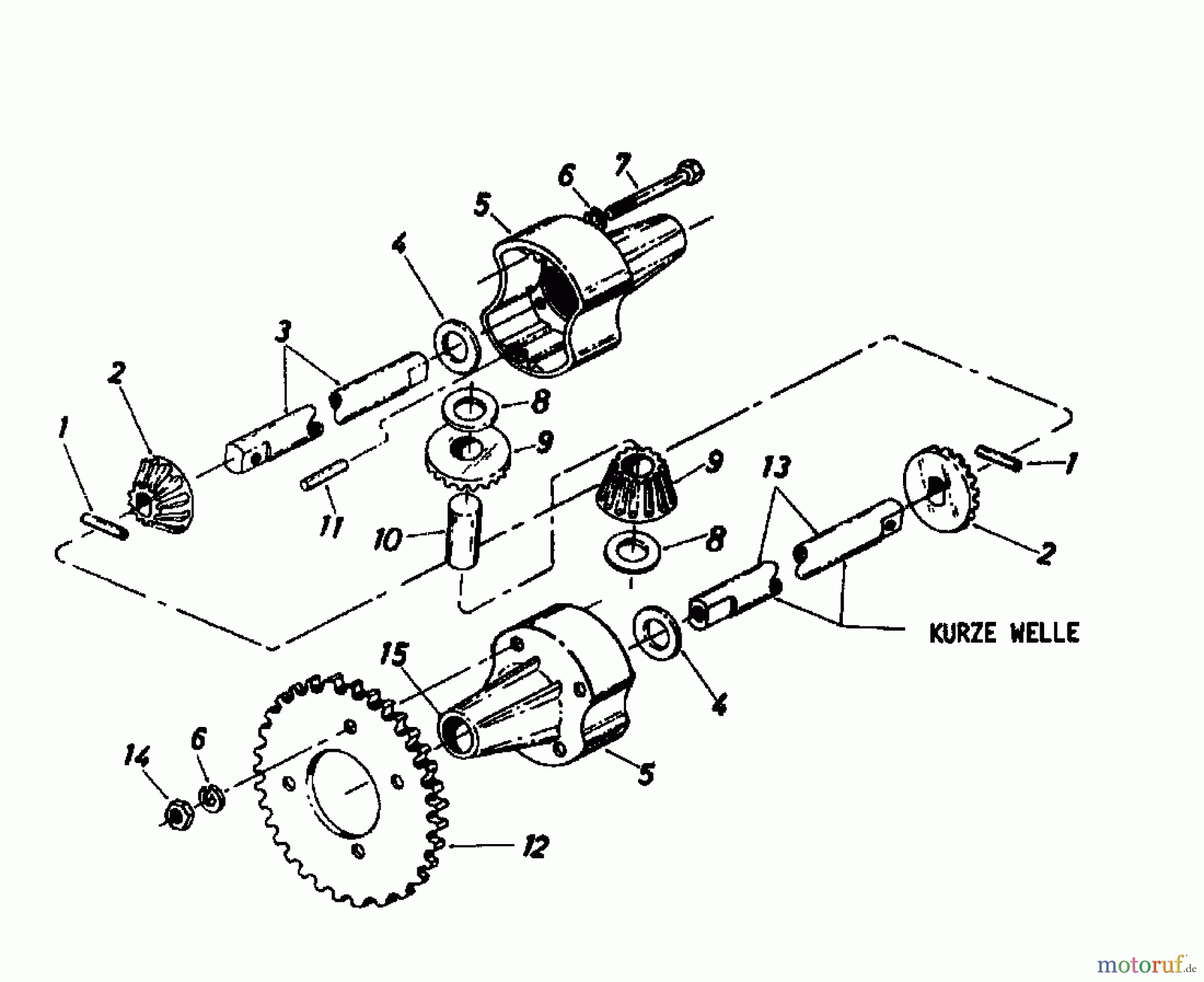  Columbia Lawn tractors RD 11/660 139-5240  (1989) Differential