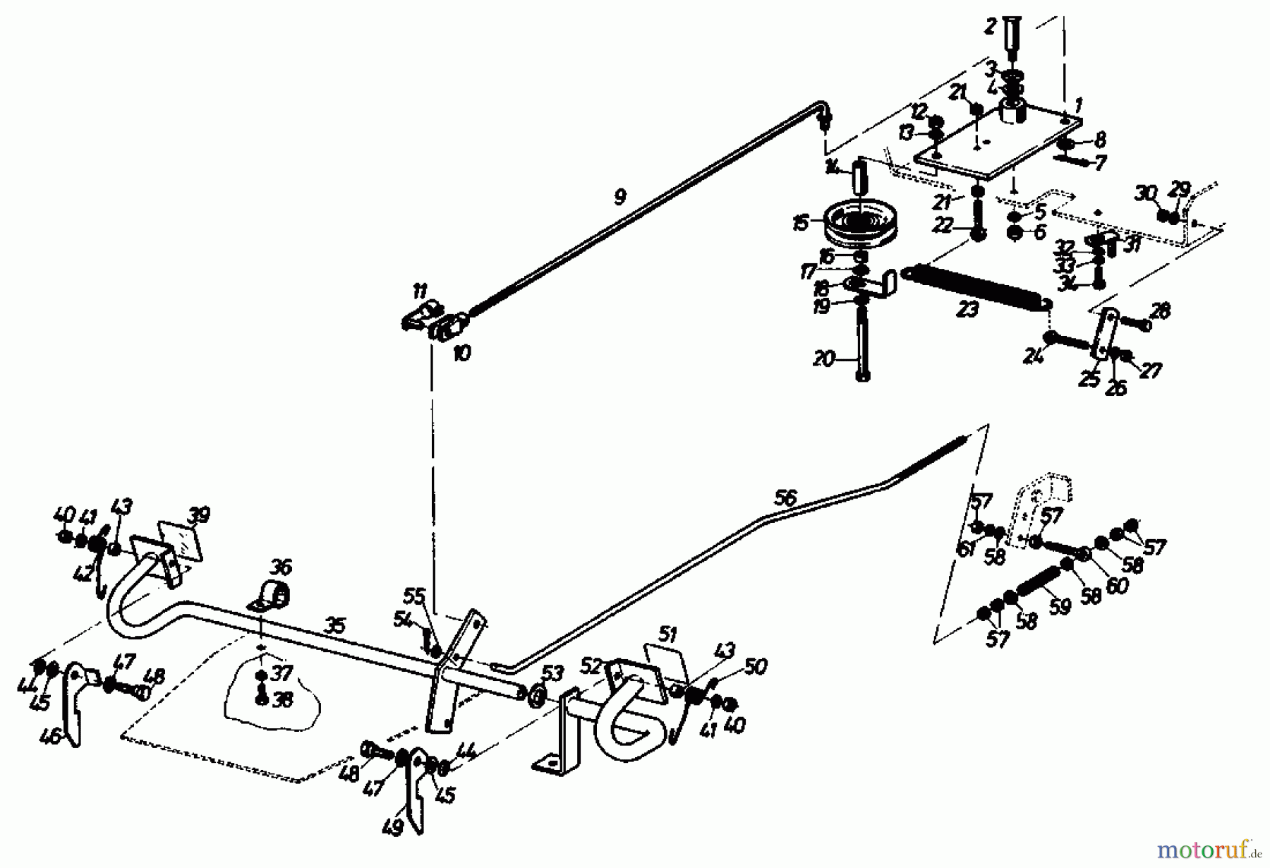  Gutbrod Lawn tractors Sprint 800 E 02840.05  (1988) Pedals