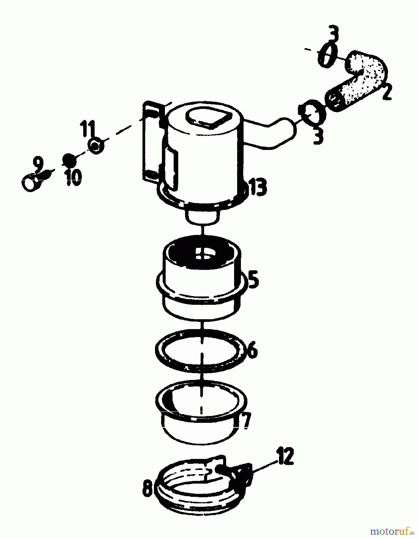  Gutbrod Cutter bar mower BM 100-2/G 07507.01  (1988) Air cleaner