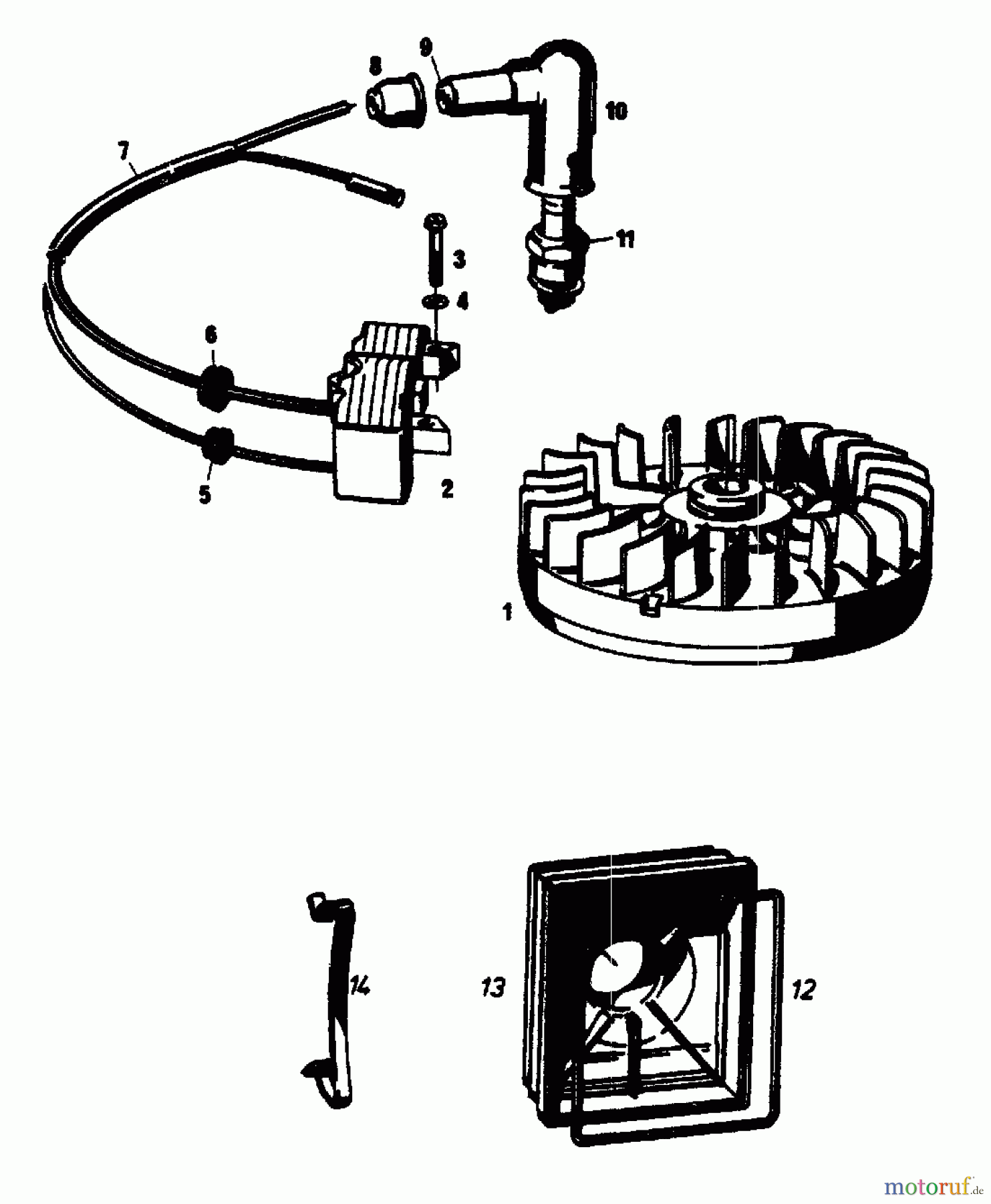  Gutbrod Petrol mower self propelled SB 51 R 02608.04  (1989) Flywheel