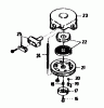 Gutbrod HB 47 R 02847.01 (1989) Spareparts Recoil starter