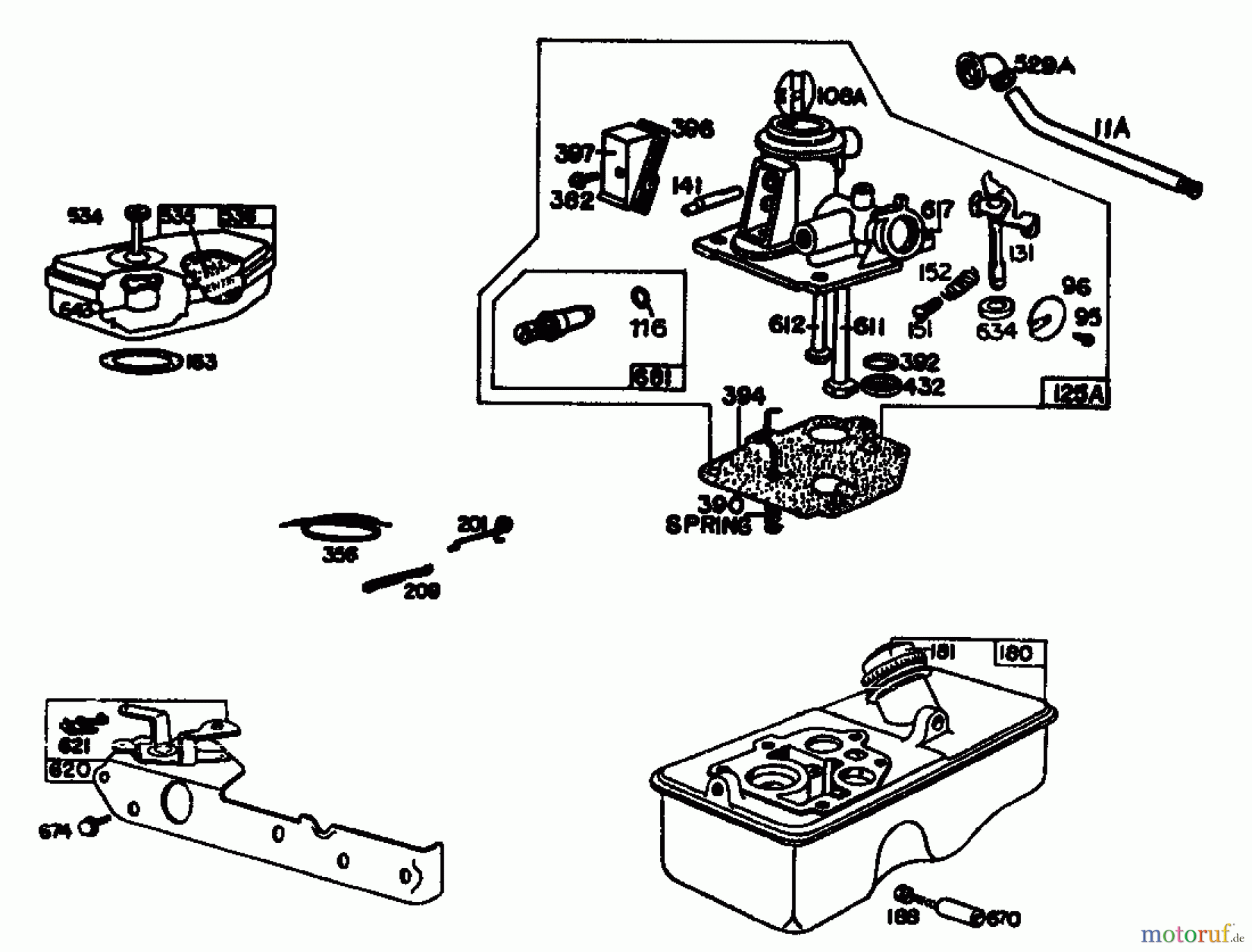  Gutbrod Cutter bar mower BM 100 4/BS 07507.02  (1989) Carburetor