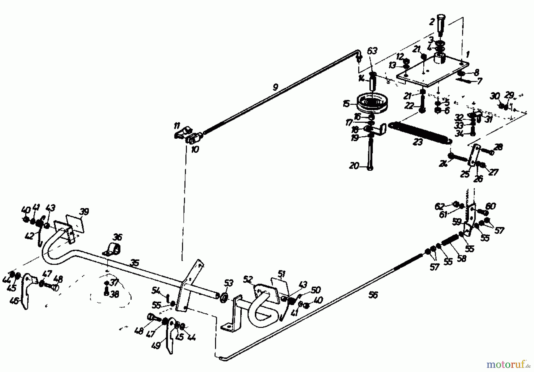  Gutbrod Lawn tractors Sprint 1000 E 02840.04  (1989) Pedals