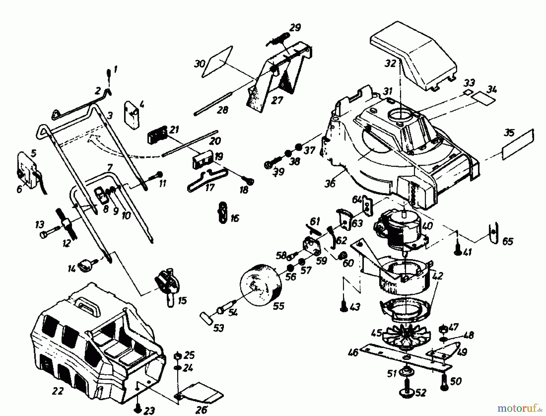  Gutbrod Electric mower HE 47 LS 02650.01  (1989) Basic machine