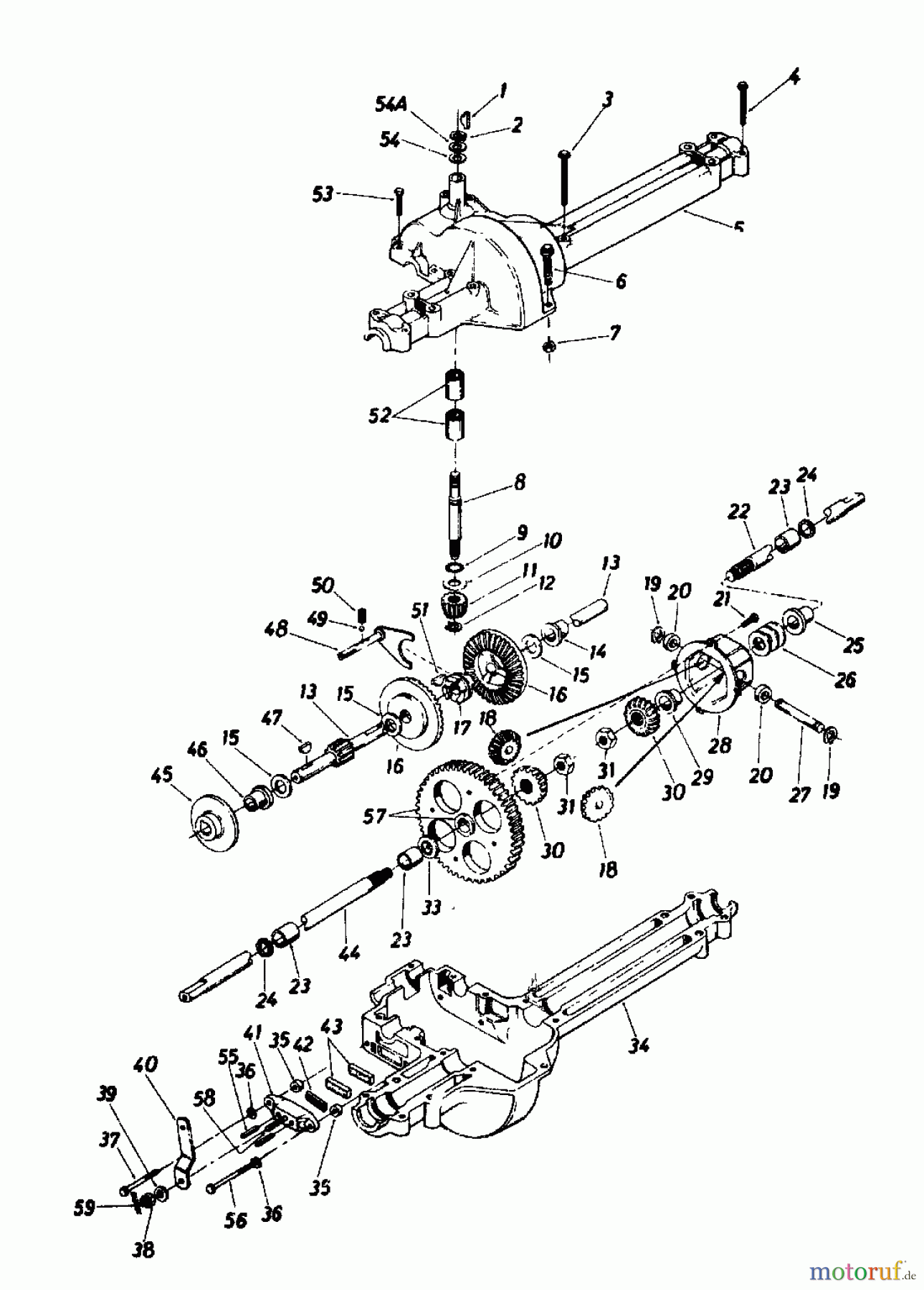 MTD 8/66 130-510A (1990) Gearbox Spareparts 717-0772A LEVER, PARK BRAKE ...