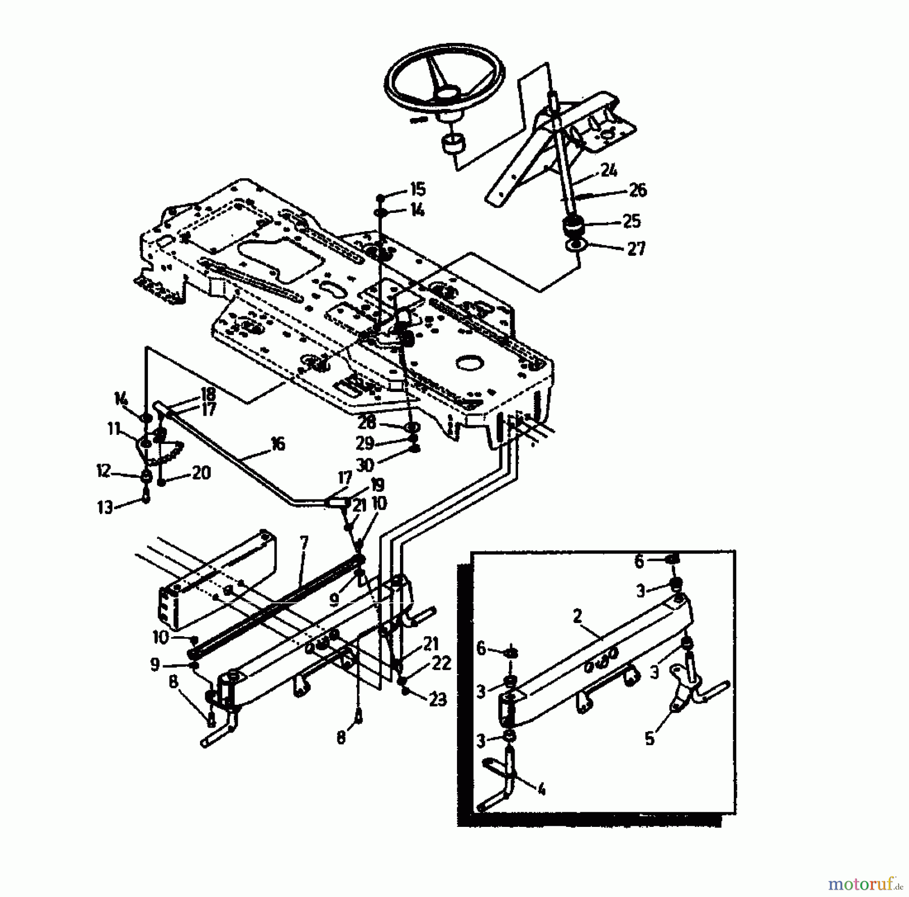  Gutbrod Lawn tractors RSB 100-12 04015.02  (1991) Front axle