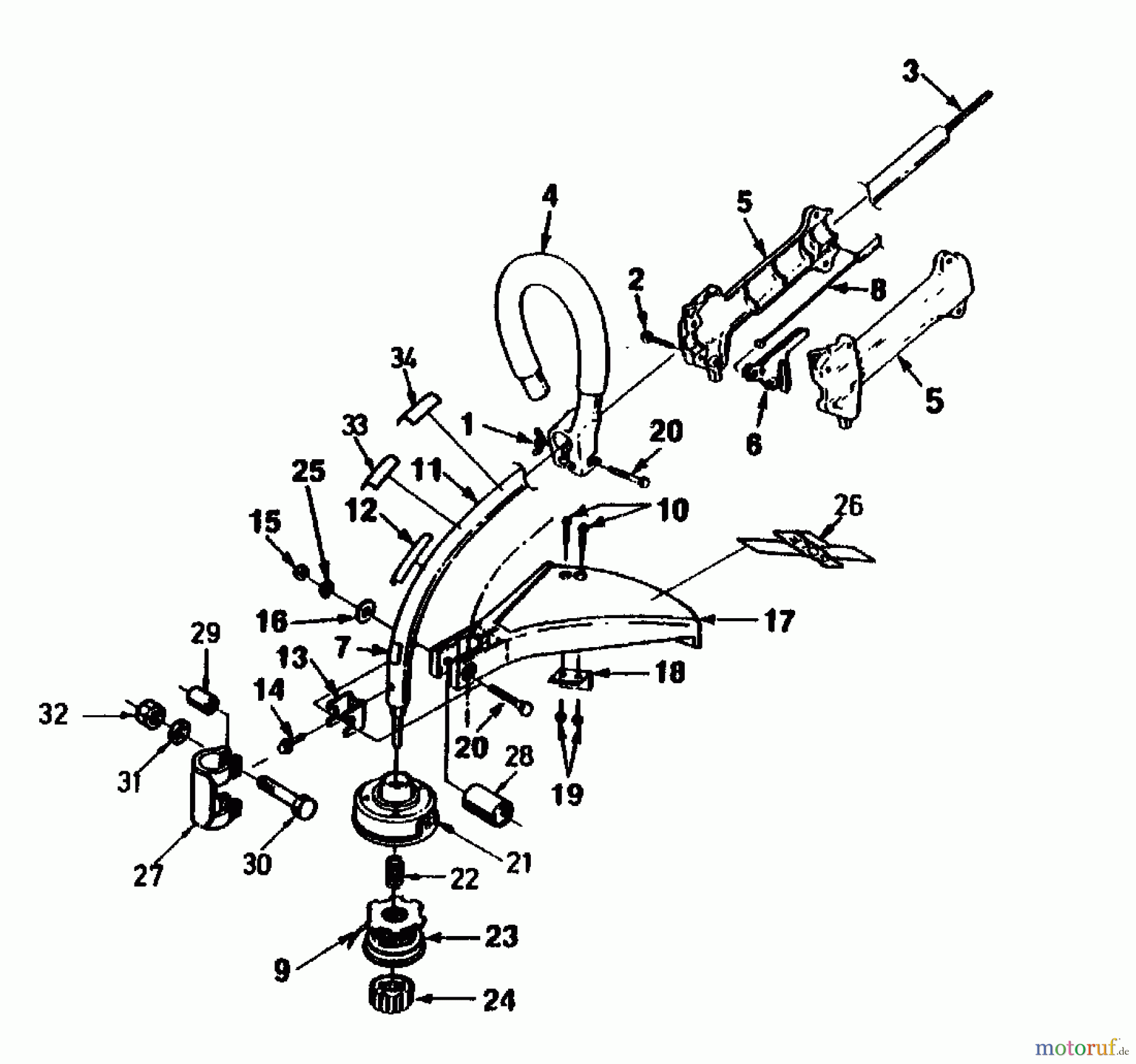  Golf Brush cutter 143 BT 02655.01  (1991) Basic machine