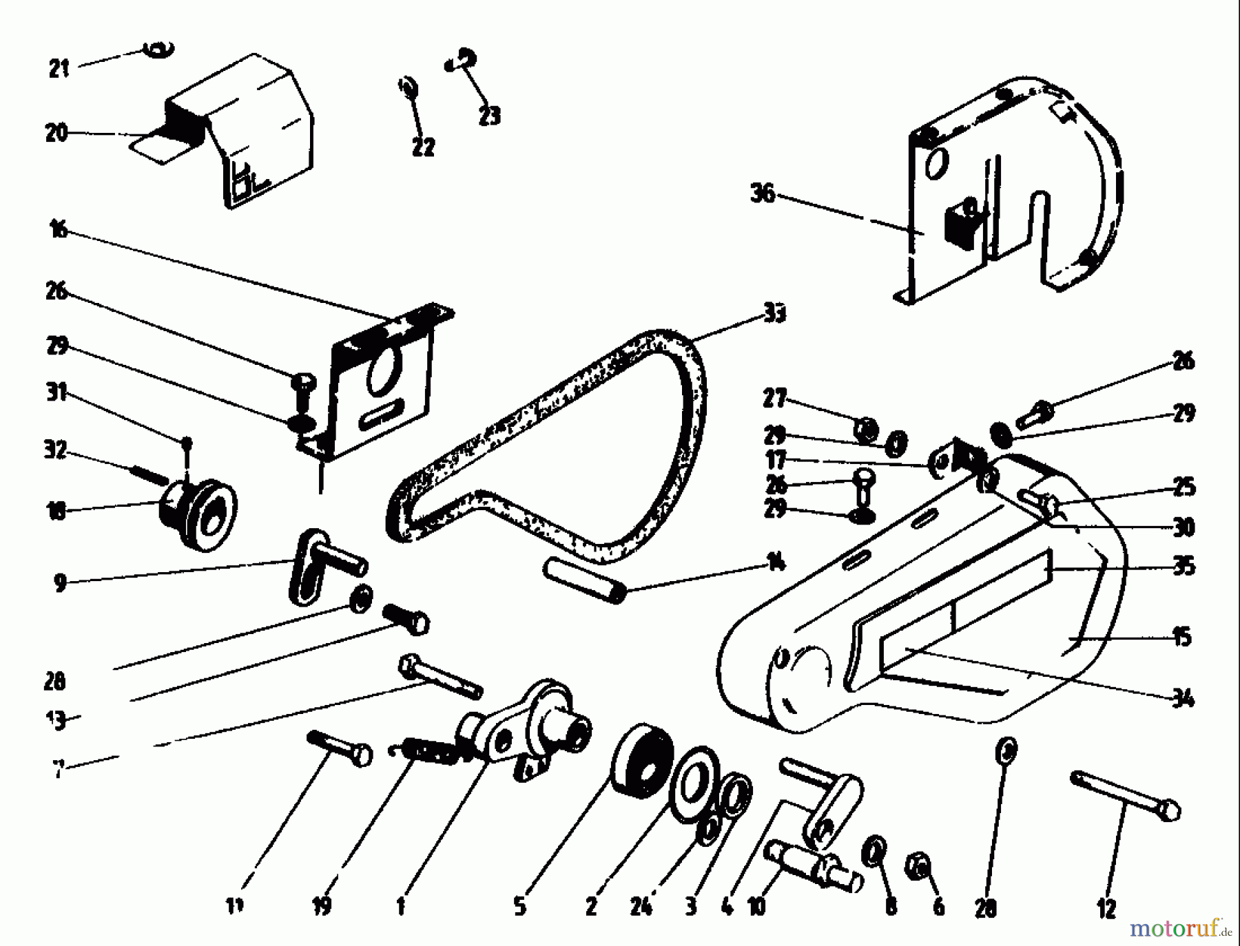  Golf Tillers 160 MS 4 07514.02  (1991) Drive system