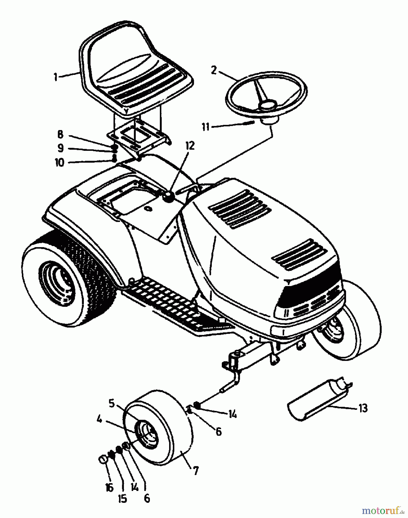  Gutbrod Lawn tractors RSB 100-12 04015.02  (1992) Seat