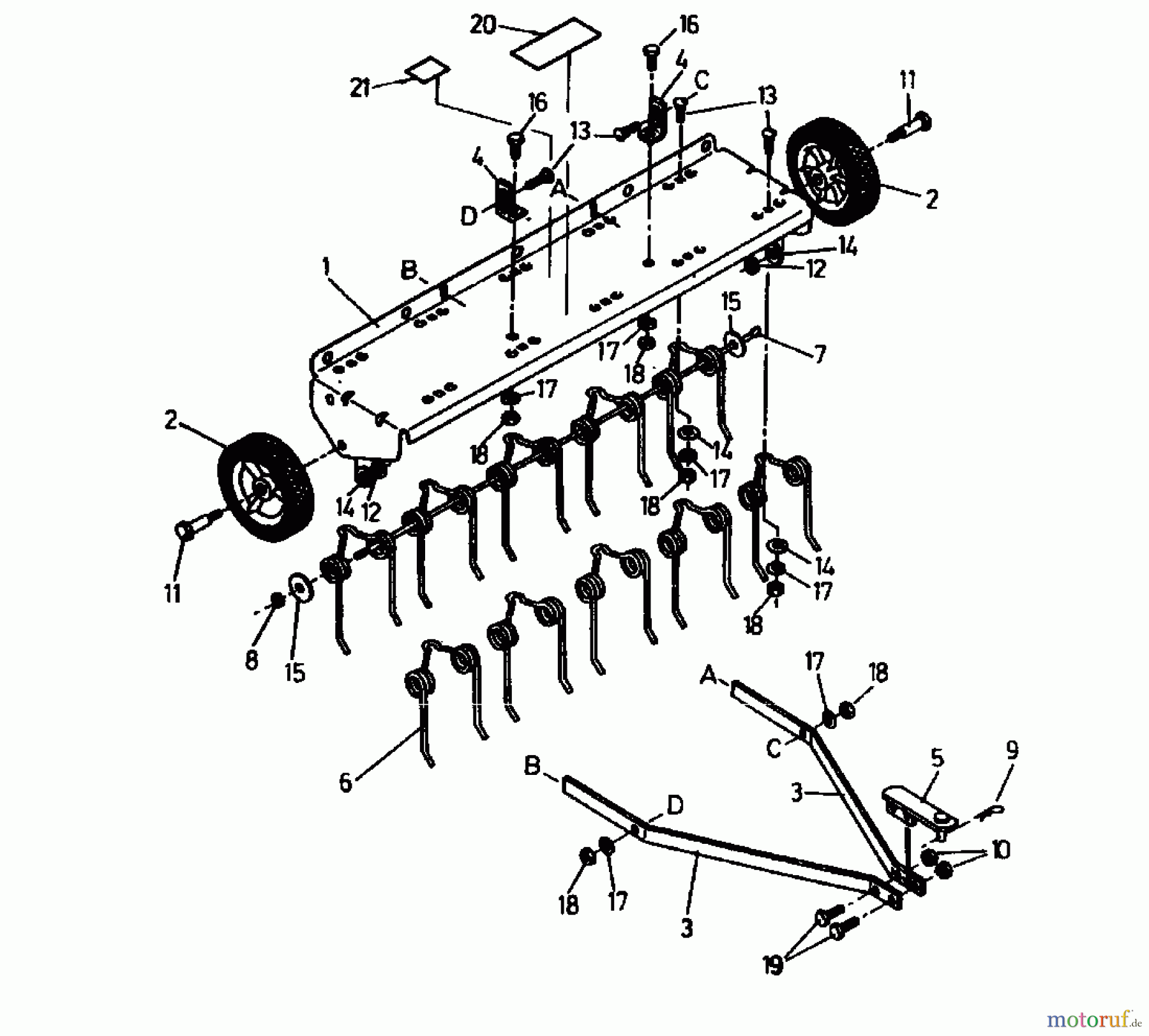  MTD Accessories Accessories garden and lawn tractors Groomer RSK 100 04012.05  (1993) Basic machine